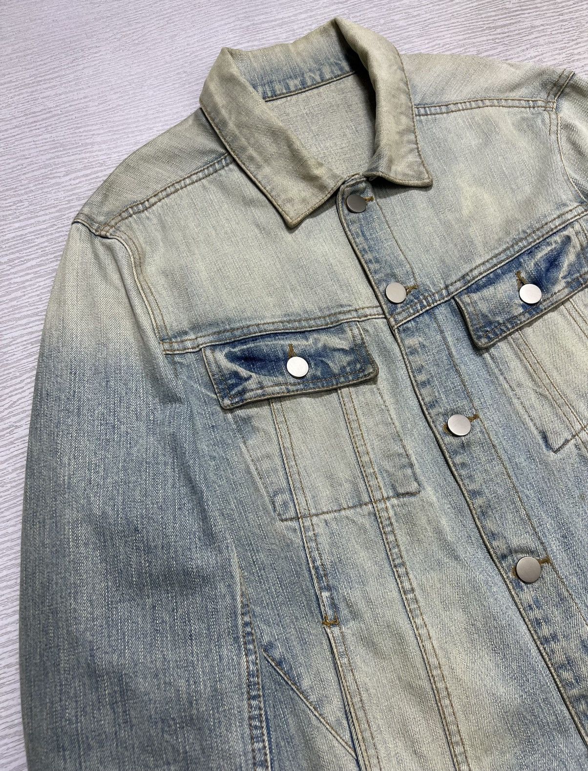 Balmain Balmain - Christophe Decarnin - Vintage Washed Denim Jacket Size US L / EU 52-54 / 3 - 7 Thumbnail