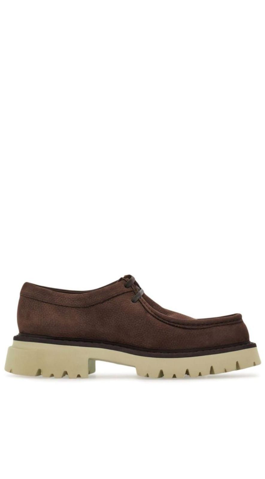 Salvatore Ferragamo o1s1rm0924 Leather Derby Shoes in Dark Brown Size US 12.5 / EU 45-46 - 1 Thumbnail
