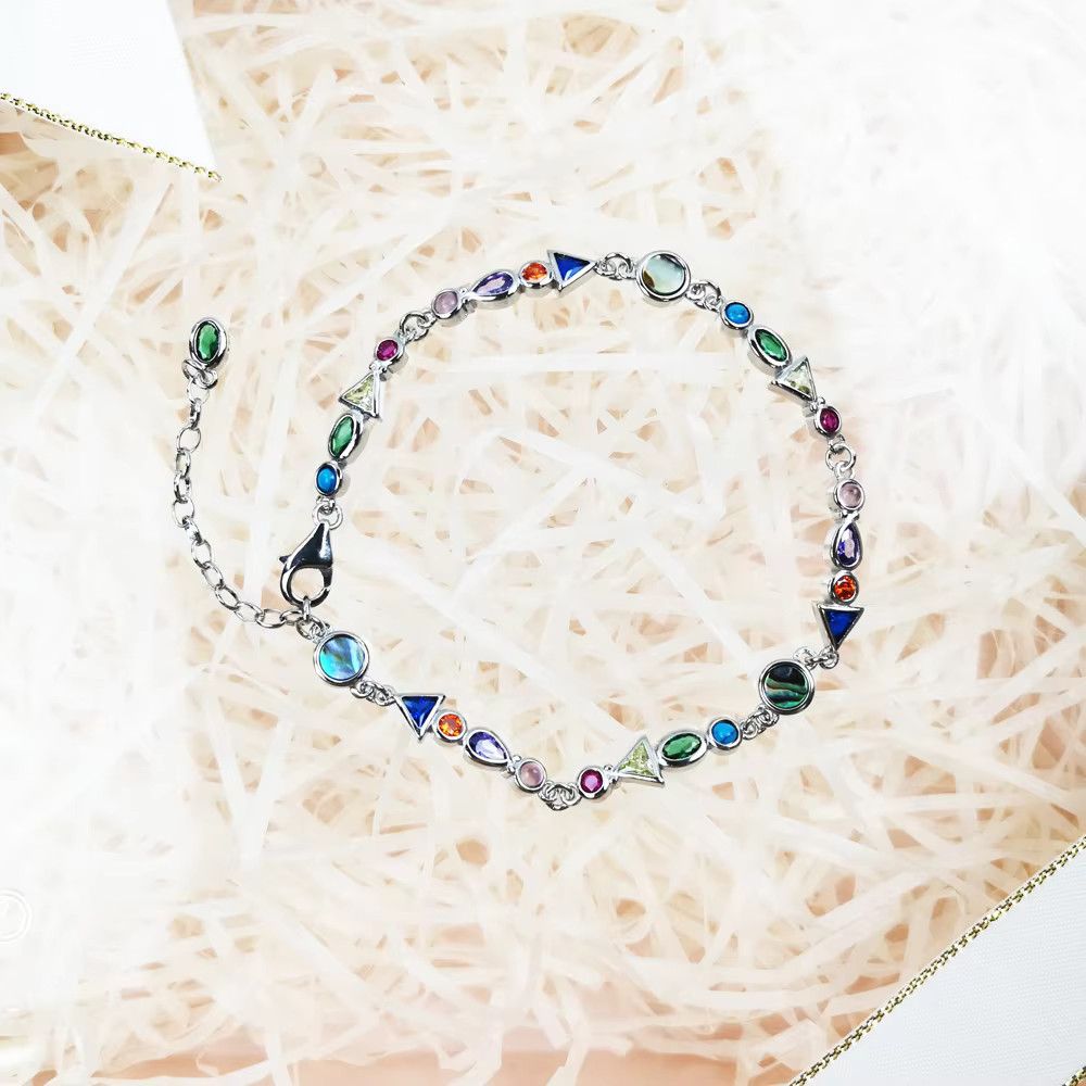 Other Link Chain Bracelets Colorful stones Size ONE SIZE - 3 Thumbnail