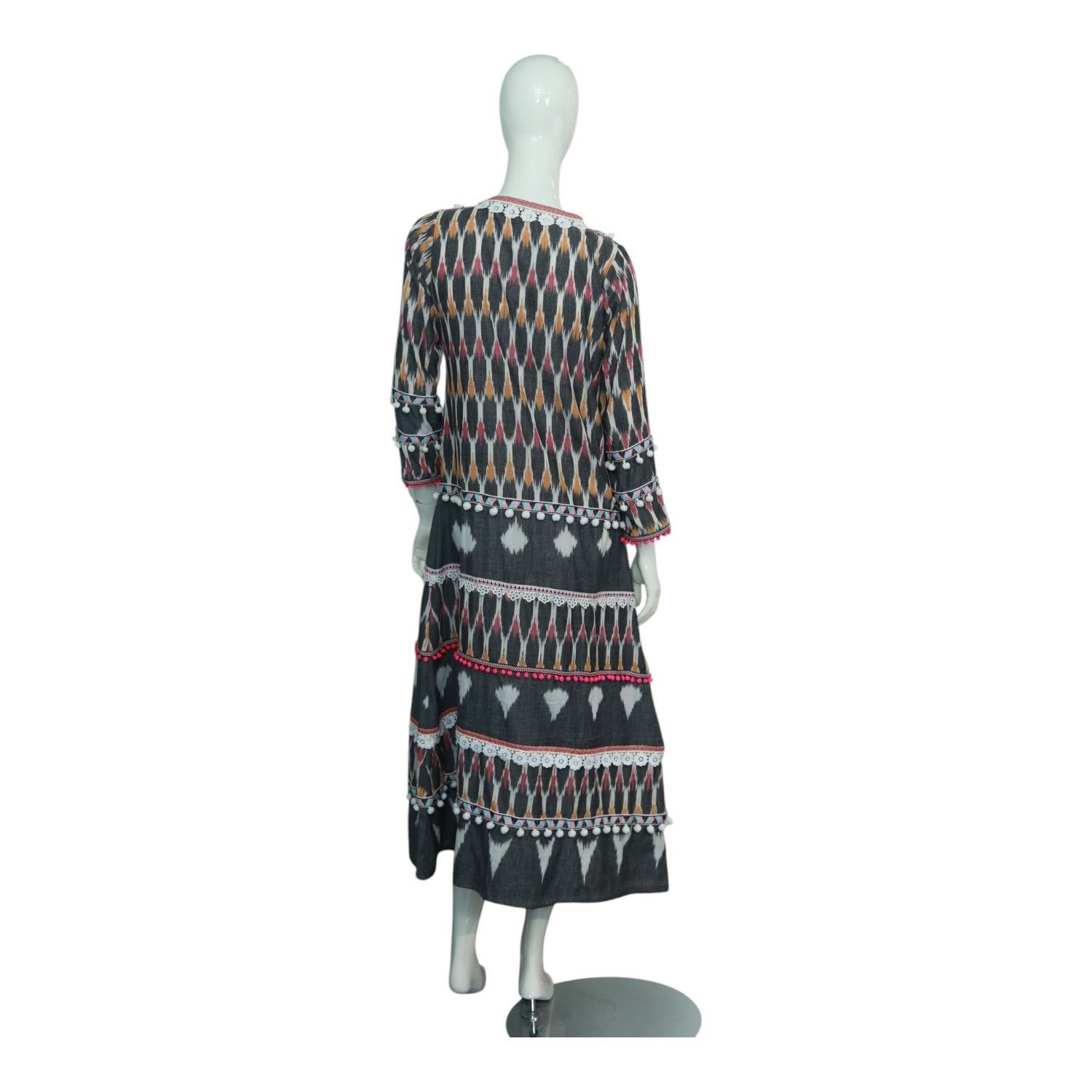 Other Gooshwa MulticolorEthnic Print Kaftan Long Dress size S, New Size S / US 4 / IT 40 - 2 Thumbnail