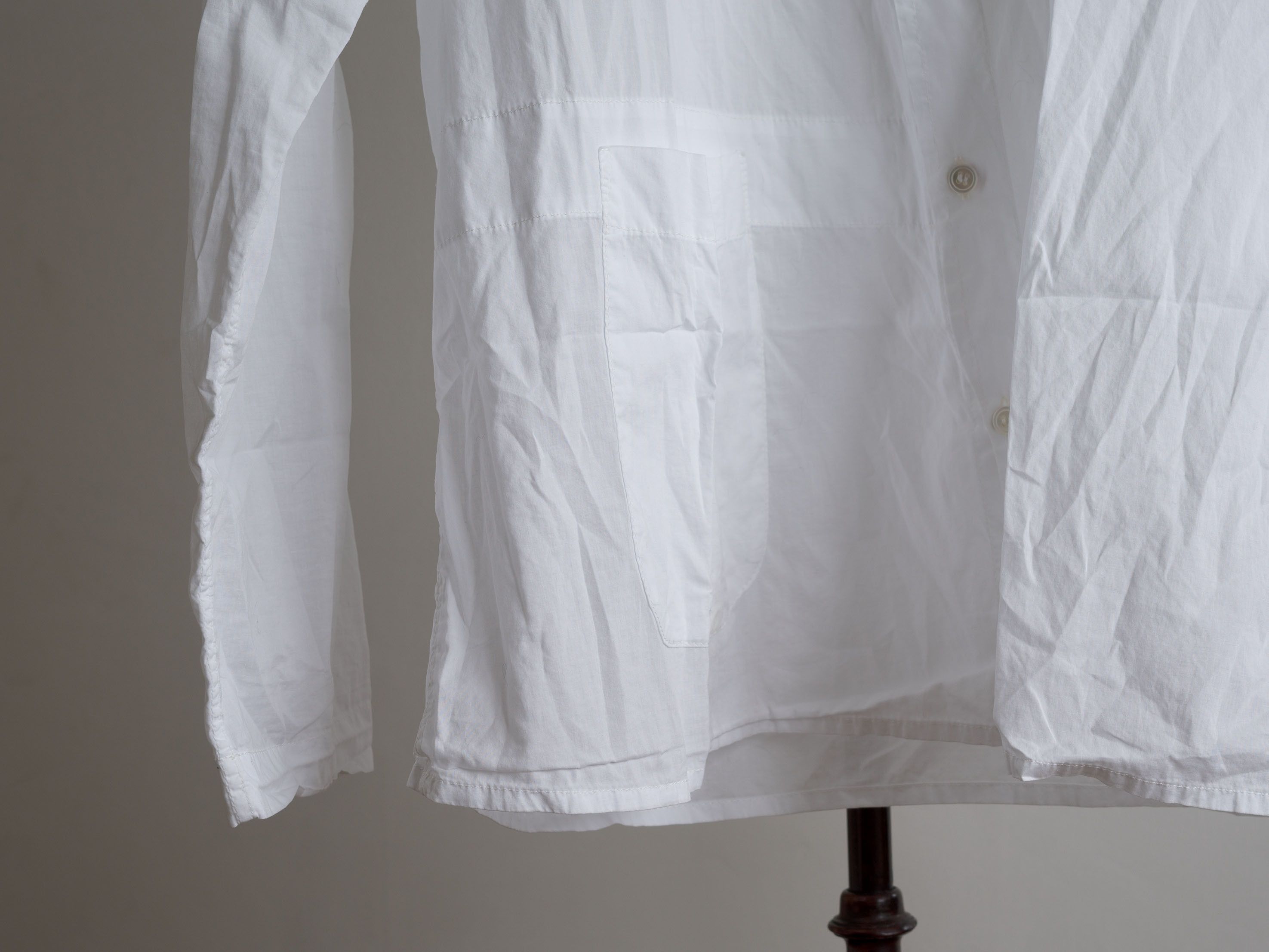 Paul Harnden Shoemakers Men's Slant Shirt White Cotton Size US M / EU 48-50 / 2 - 5 Thumbnail