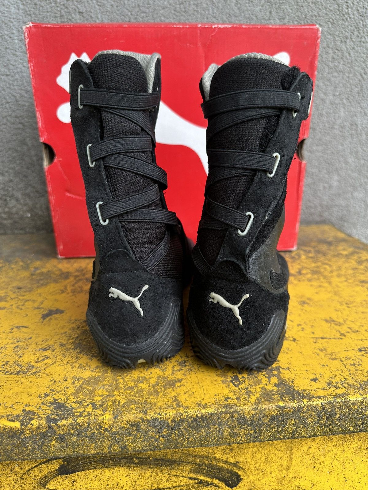 Puma Puma Slidre mid moto shoes vintage archive mostro Size US 8.5 / IT 38.5 - 4 Thumbnail
