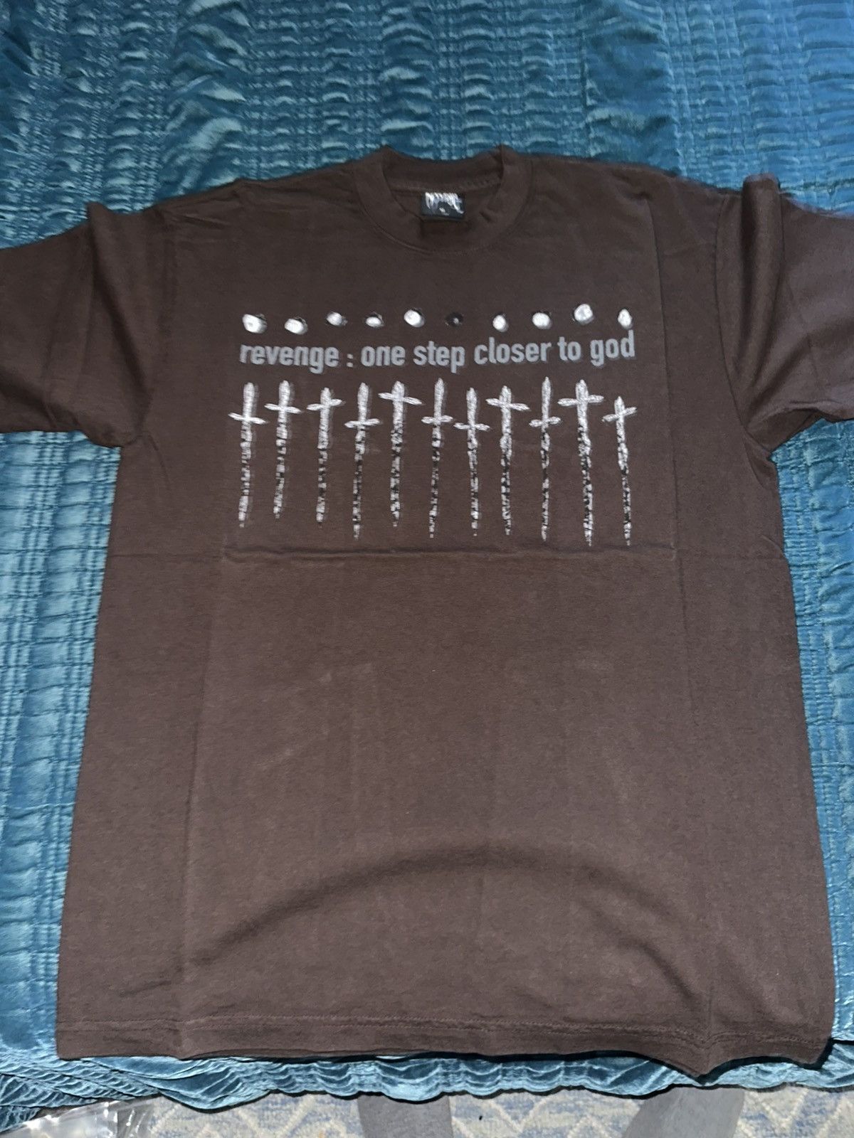 Revenge Closer to God Tee chocolate brown Size US M / EU 48-50 / 2 - 1 Thumbnail