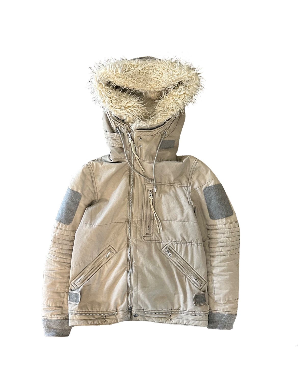 Image of Undercover F/w10 ‘Avakareta Life’ Grey Astro Coat in Beige, Men's (Size Small)