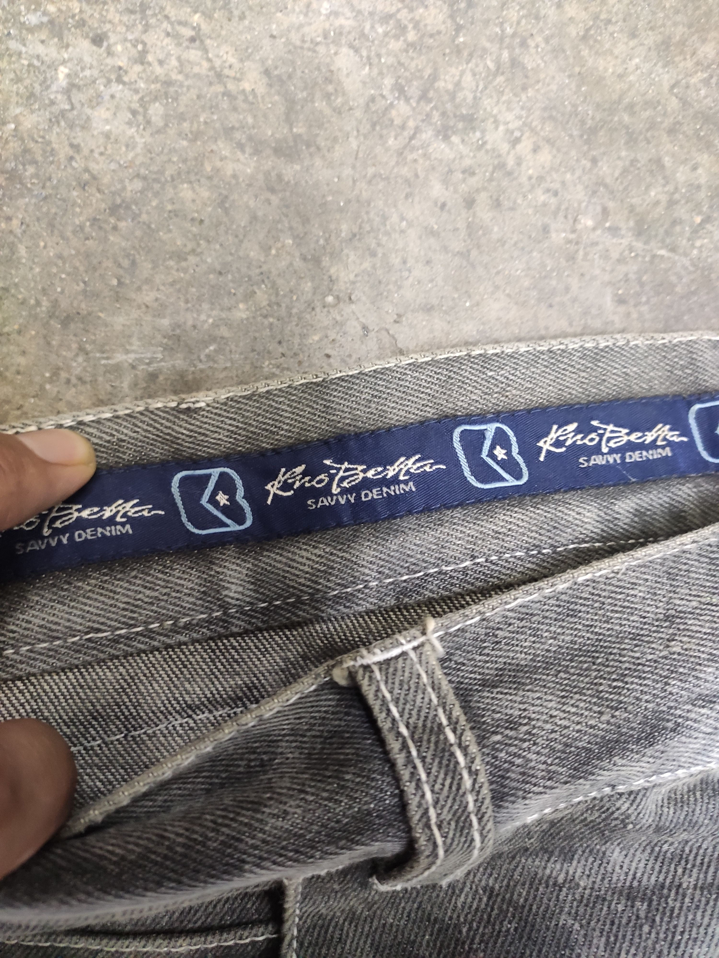 Fubu 🔥 Kno Betta savvy denim baggy JNCO design hype faded Size US 36 / EU 52 - 4 Thumbnail