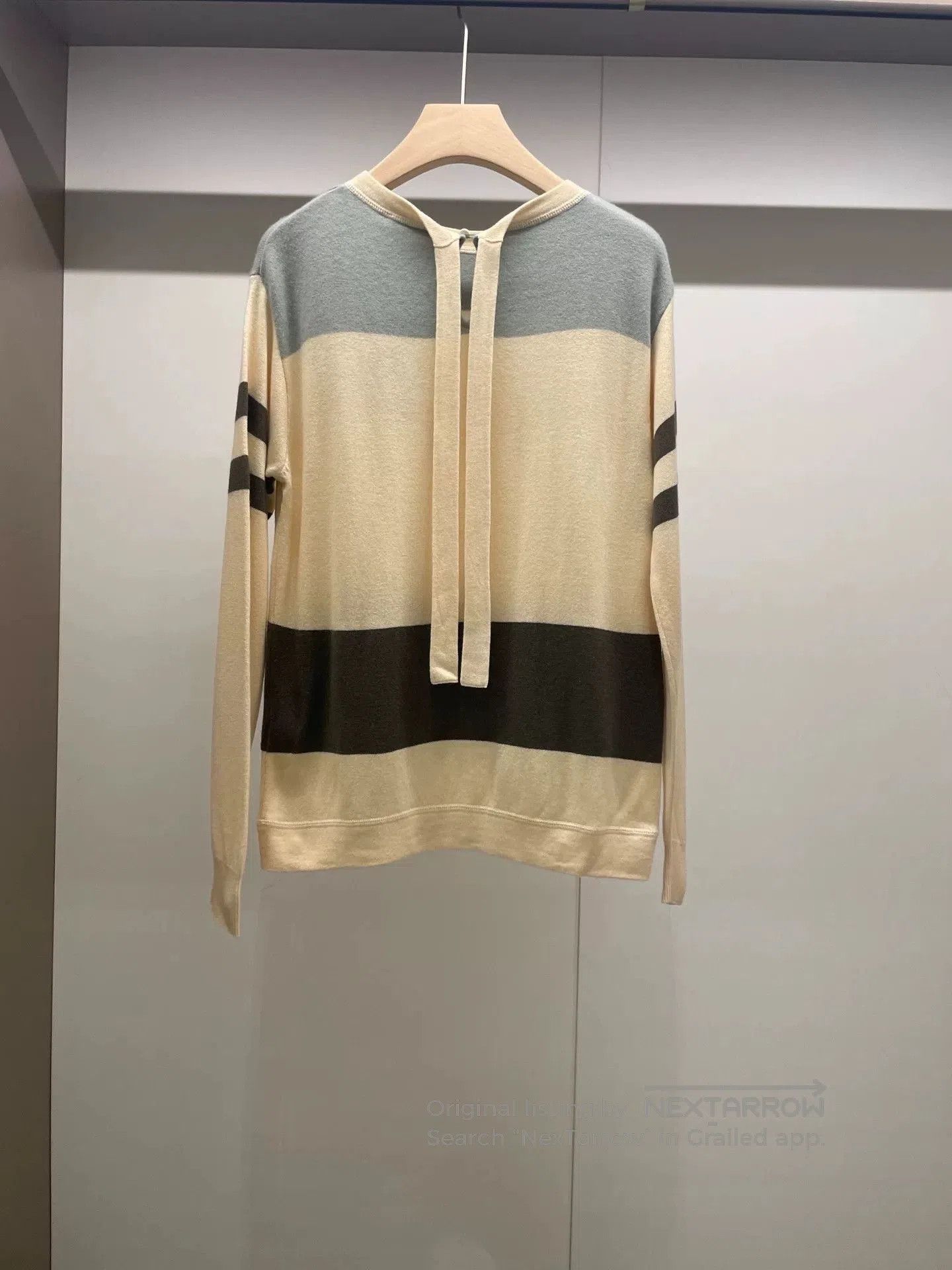 Brunello Cucinelli Brunello Cucinelli Beige Colorblock Sweater XS. Size US XS / EU 42 / 0 - 2 Thumbnail