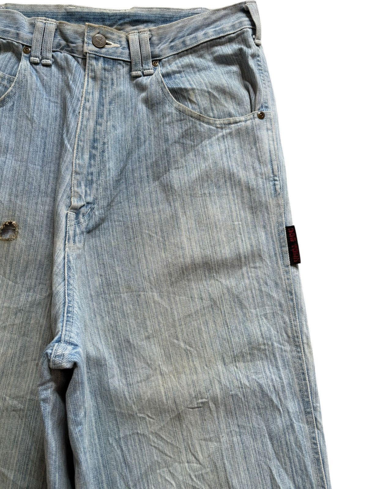 Dogtown × Japanese Brand Vintage Dog Town Mud Wash Distressed Loose Baggy Jorts Size US 32 / EU 48 - 6 Thumbnail