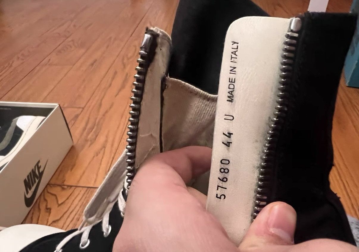 Rick Owens Rick Owens DRKSHDW Round Toe Zip High-Top Sneakers Size US 10 / EU 43 - 6 Thumbnail