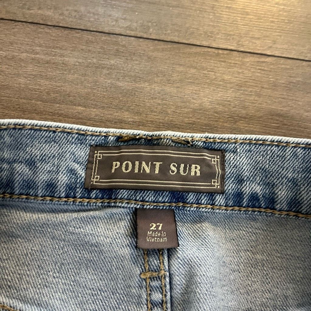 Anthropologie Point Sur by J Crew High Rise Slim Boyfriend Distressed Jean Size 27" / US 4 / IT 40 - 3 Thumbnail