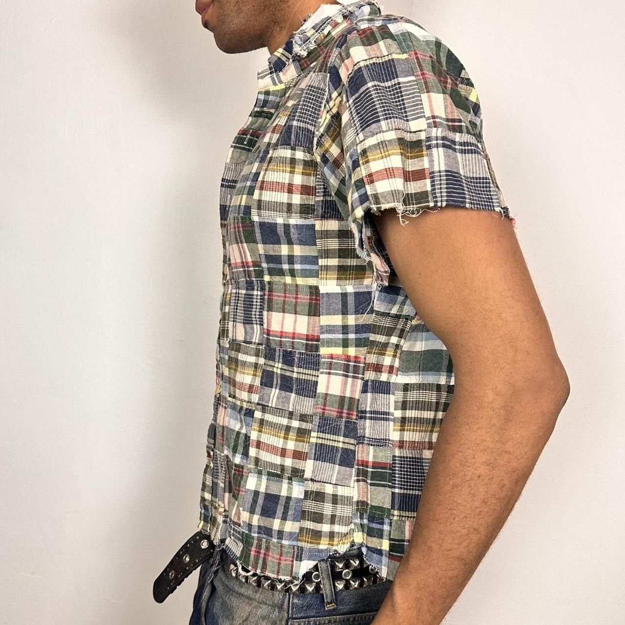 Brooks Brothers ASTROBOI* DECONSTRUCTED PATCHWORK CUT OFF SHIRT _ LARGE Size US L / EU 52-54 / 3 - 4 Thumbnail
