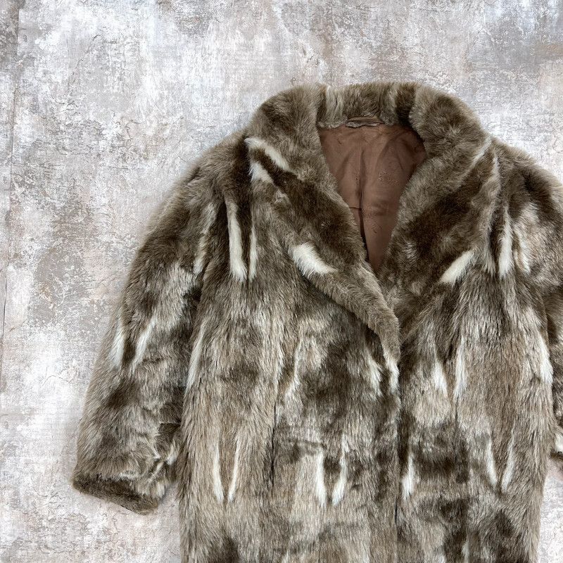 If Six Was Nine × Japanese Brand VINTAGE 80s FAUX FUR HEAVY COAT Size US M / EU 48-50 / 2 - 3 Thumbnail