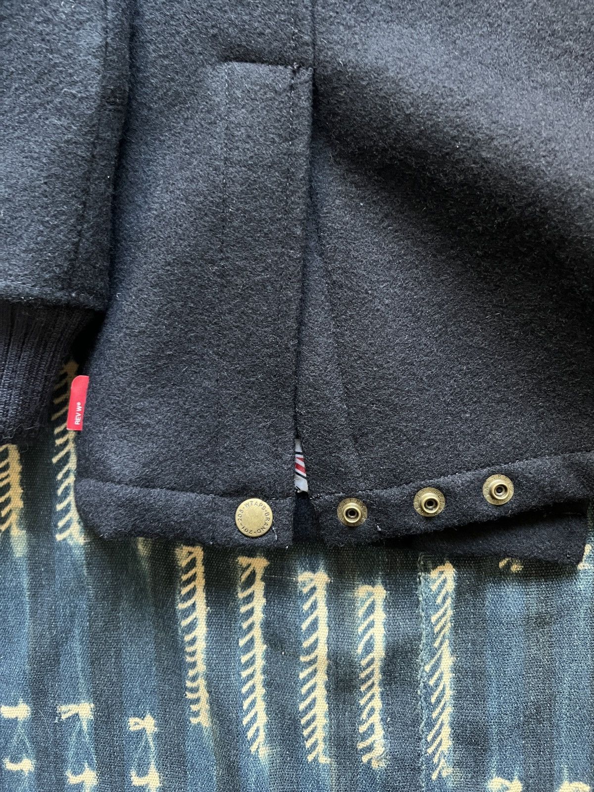 Wtaps Wtaps Archive 2008AW Melton Wool Biker Jacket Size US S / EU 44-46 / 1 - 13 Thumbnail