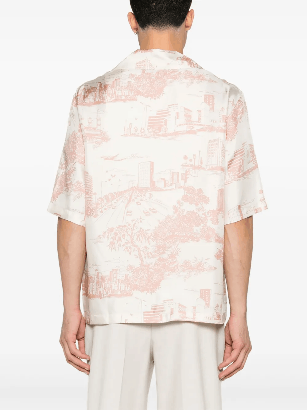 Other Landmark Printed Short-Sleeved Shirt for Men Size US XL / EU 56 / 4 - 4 Thumbnail