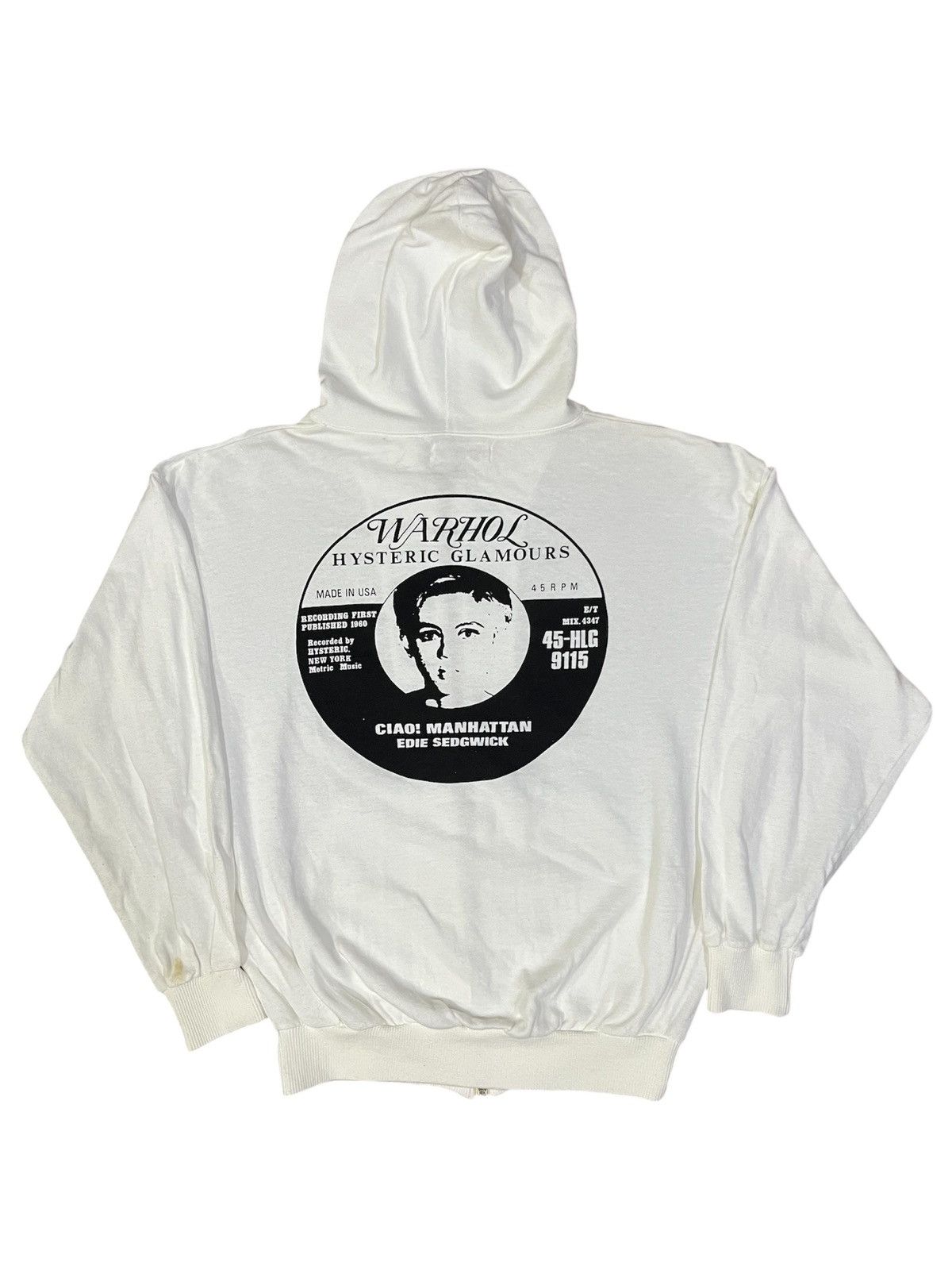 ANDY WARHOL BY HYSTERIC GLAMOUR ジップパーカー ANDY WARHOL BY HYSTERIC GLAMOUR ジップパーカー安い