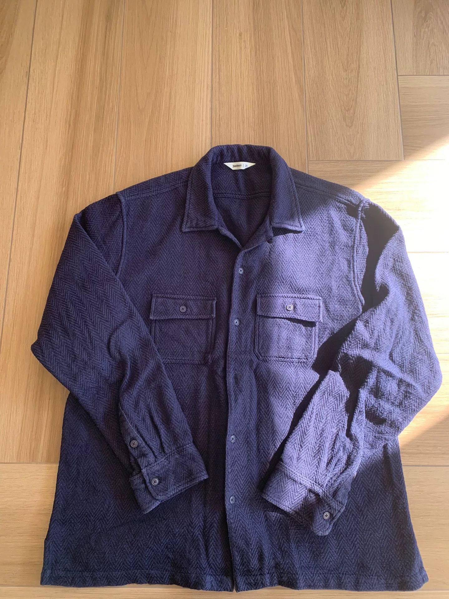 3sixteen men's handmade blue dye casual shirt Size US XXL / EU 58 / 5 - 1 Thumbnail