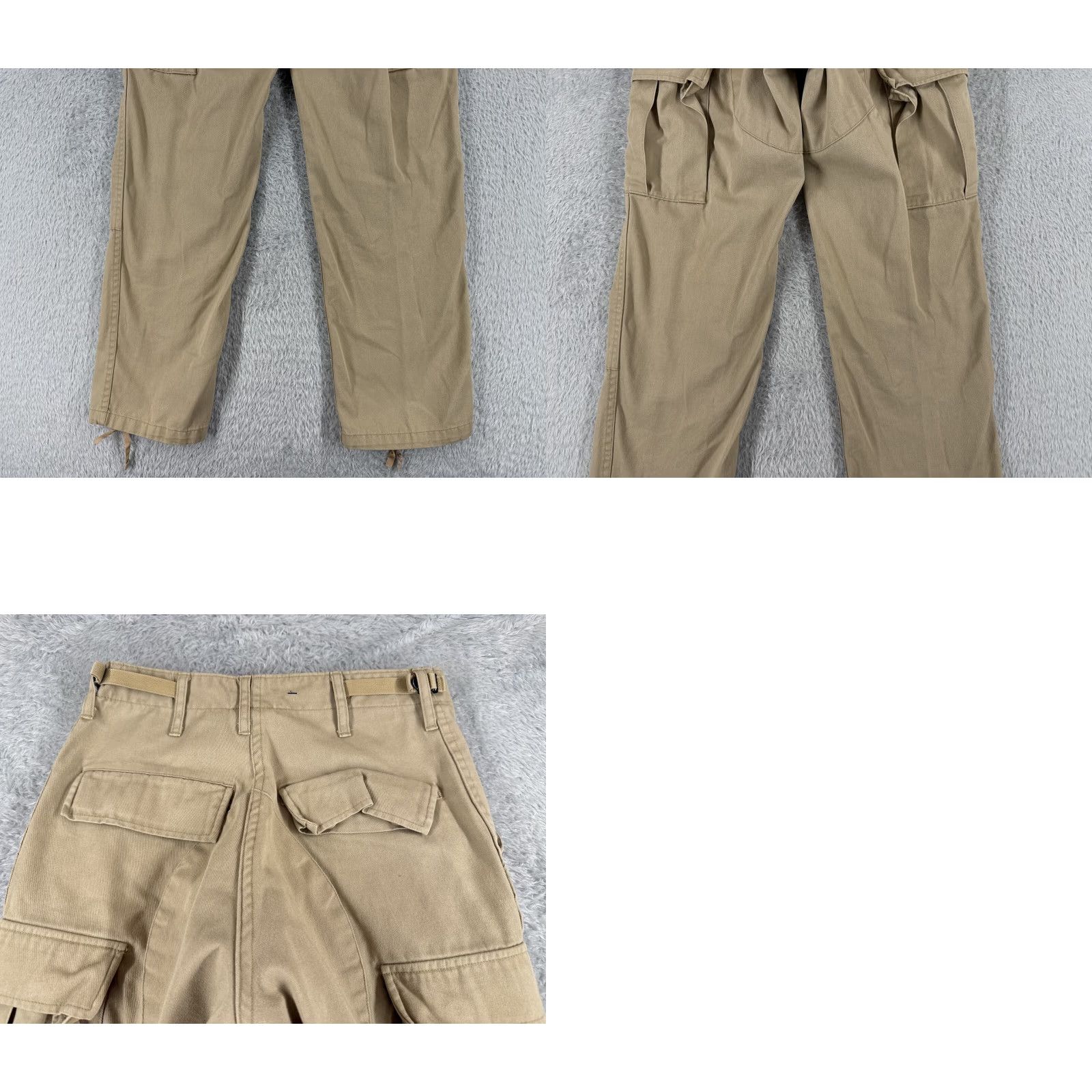 Vintage Propper Pants Adult XS Beige Cargo Trouser Combat Cotton Adjustable Size US 27 - 10 Thumbnail