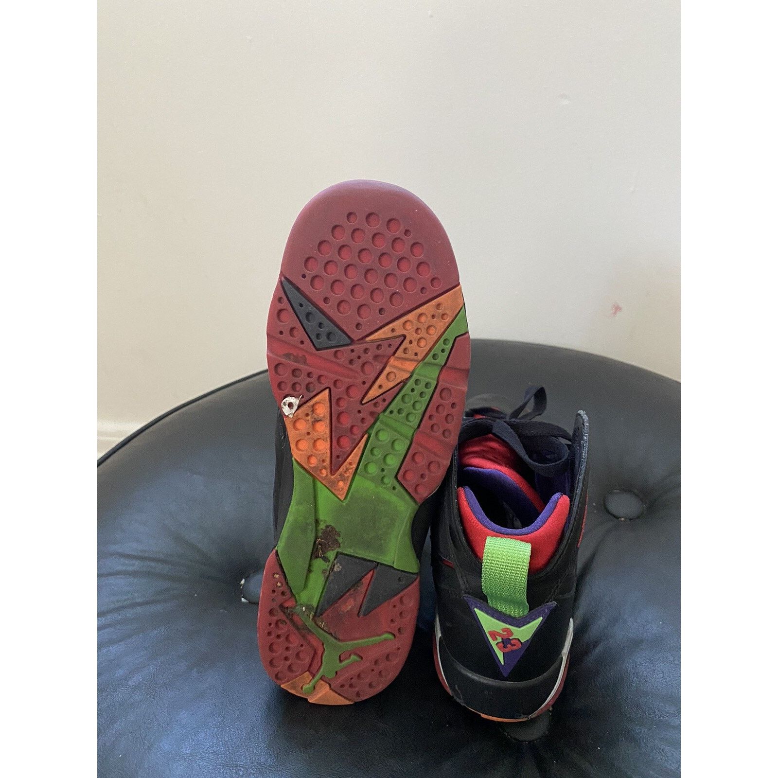 Nike Size 5.5Y - Air Jordan 7 Retro Marvin the Martian Size US 5.5 / EU 38 - 7 Thumbnail