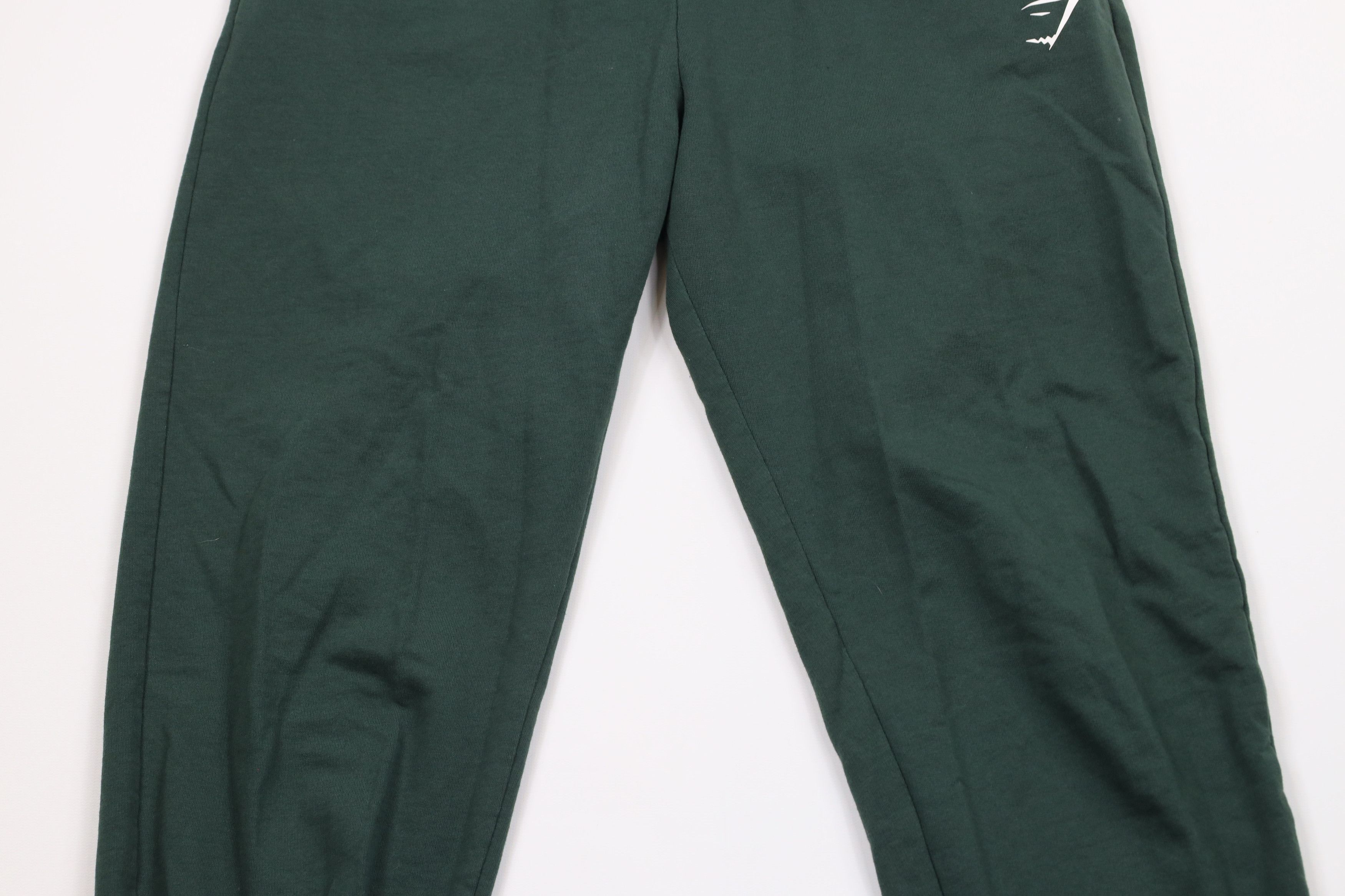 Gymshark × Vintage Gymshark Logo French Terry Cuffed Sweatpants Joggers Green Size 30 - 3 Thumbnail