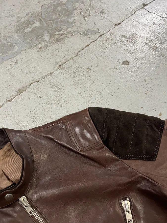 Acne Studios AW2011 Acne Padded Multi-Zips Biker Brown Leather Jacket Size US S / EU 44-46 / 1 - 5 Thumbnail