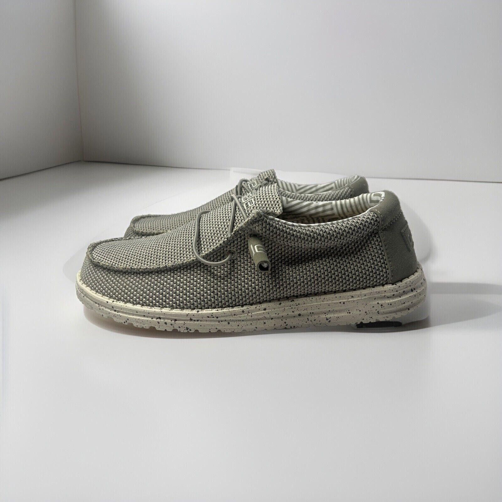 Designer Hey Dude Shoes Men's Size 10 Wally Sox Ash Shoes 110353500 Size US 10 / EU 43 - 1 Thumbnail