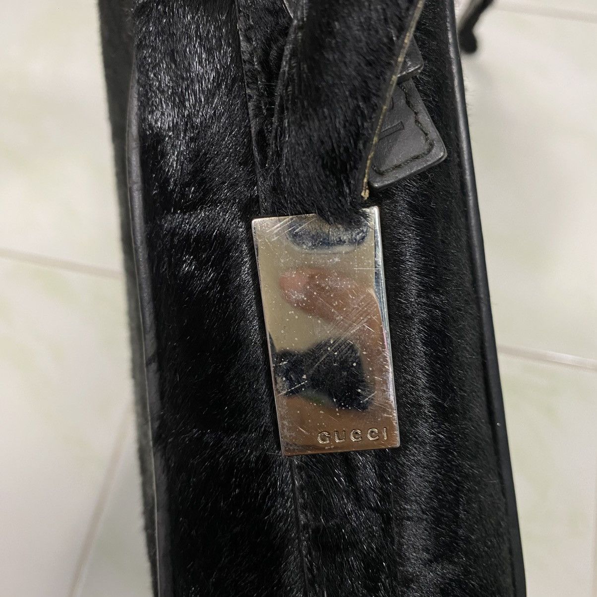 Gucci 🔥VINTAGE GUCCI PONY FUR CROSSBODY BAG Size ONE SIZE - 11 Thumbnail