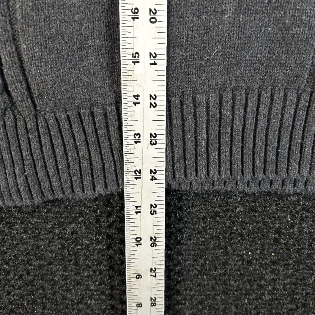Calvin Klein Calvin Klein Mens Cable-Knit Quarter Zip Sweater Charcoal Grey Size L Cotton Pullover Knit Zipper Logo 4 Zip All Seasons Casual Business Men Size US L / EU 52-54 / 3 - 5 Thumbnail