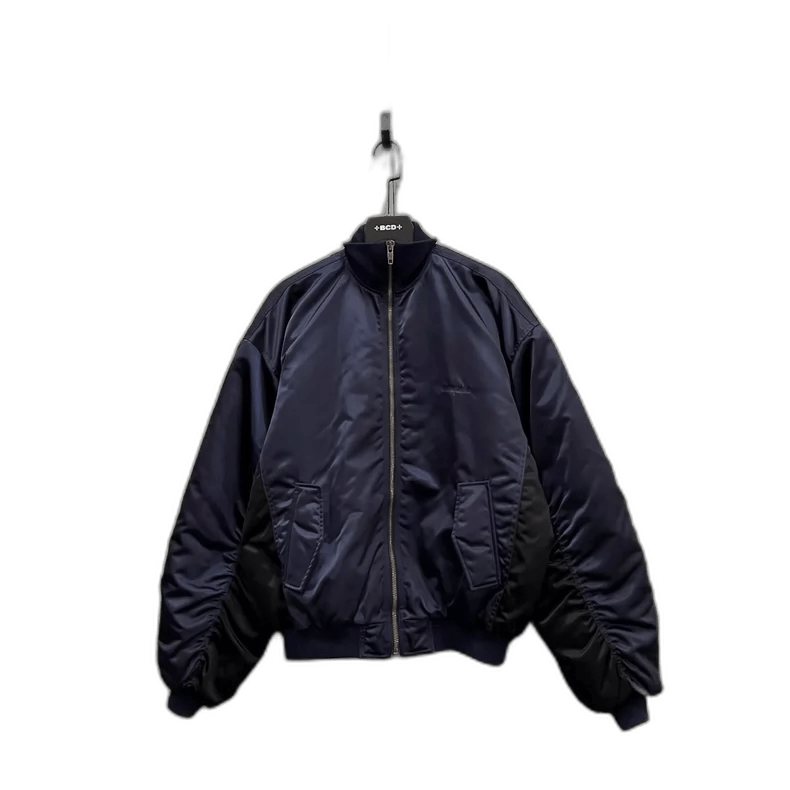 Balenciaga Balenciaga Embroidered Logo Jacket in Navy-2507 Size US L / EU 52-54 / 3 - 1 Thumbnail