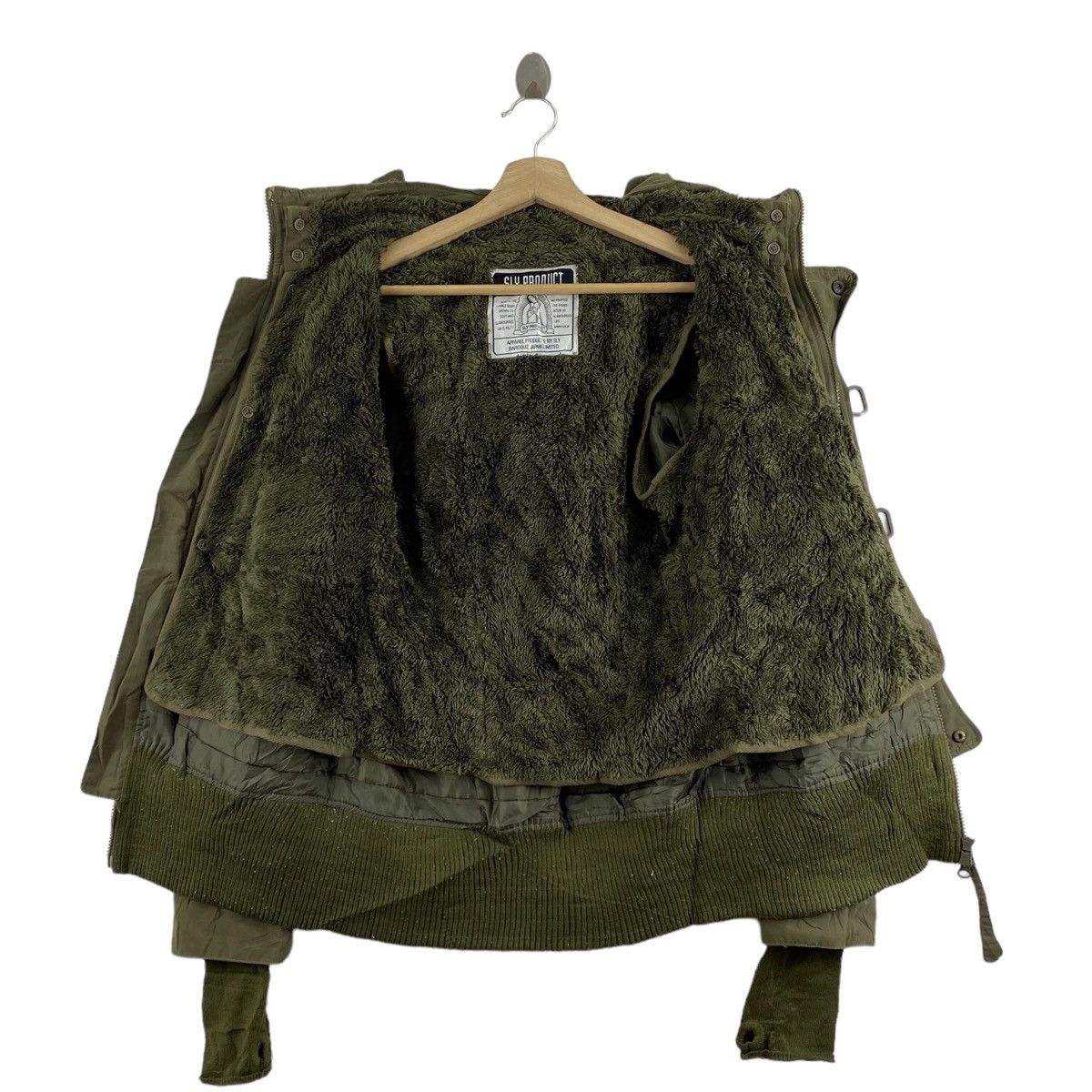 Japanese Brand SLY PRODUCT Punk Japanese Brand Sherpa Inside Khaki Hooded Size US S / EU 44-46 / 1 - 5 Thumbnail