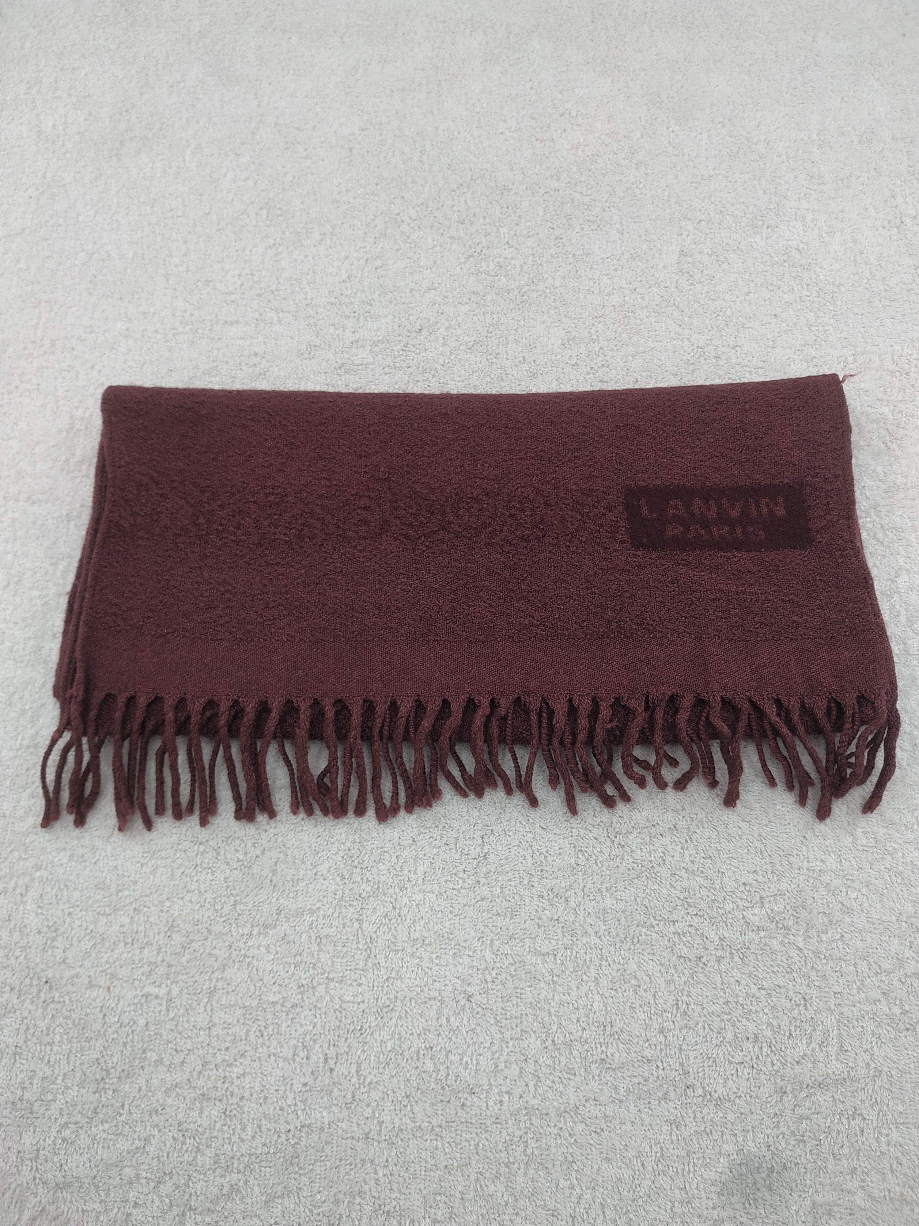 Lanvin Vintage Lanvin Wool Scarf/Muffler/Neckwear MF106 Size ONE SIZE - 3 Thumbnail