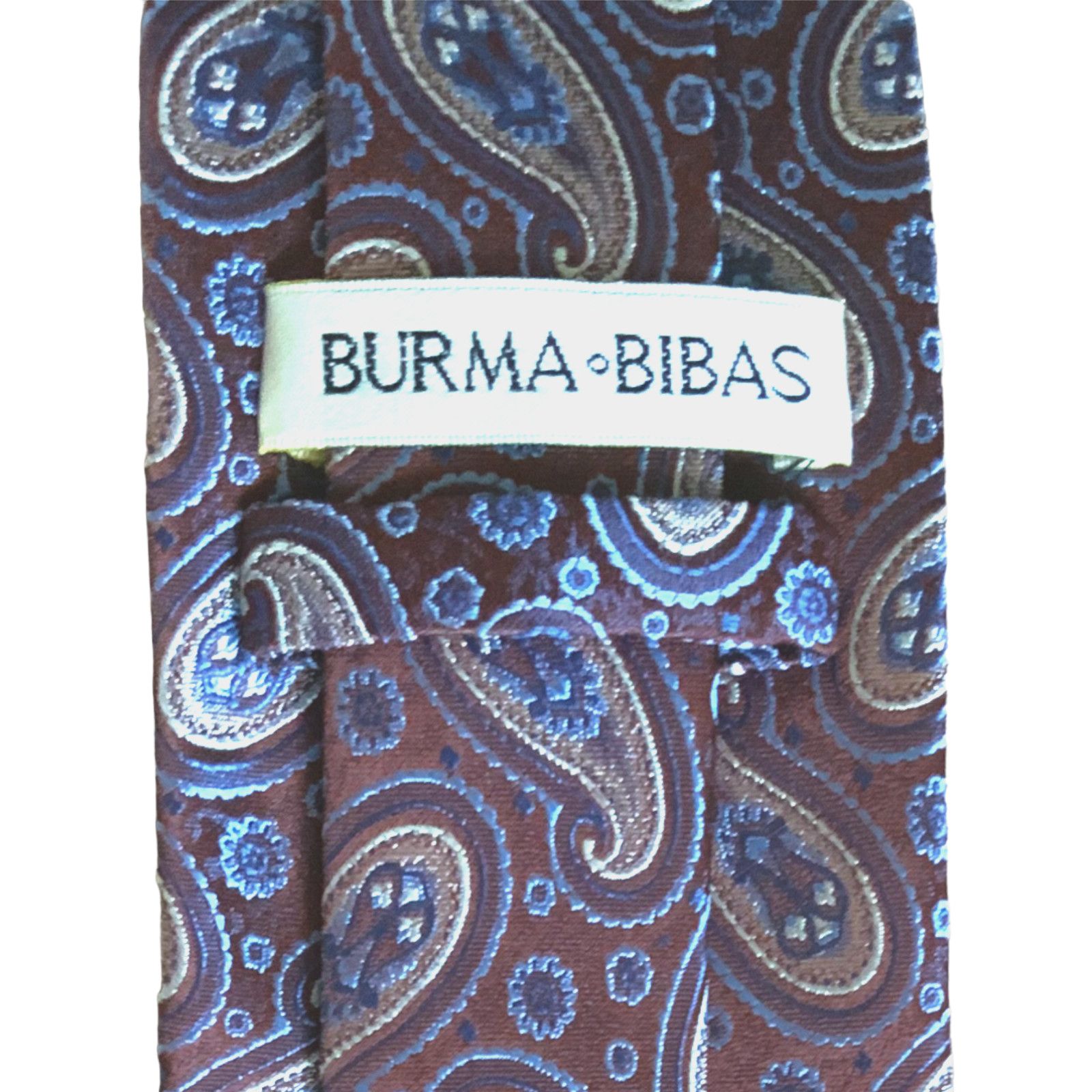 Burma Bibas BURMA-BIBAS 100% Silk Paisley Print Neck Designer Tie Size ONE SIZE - 6 Thumbnail