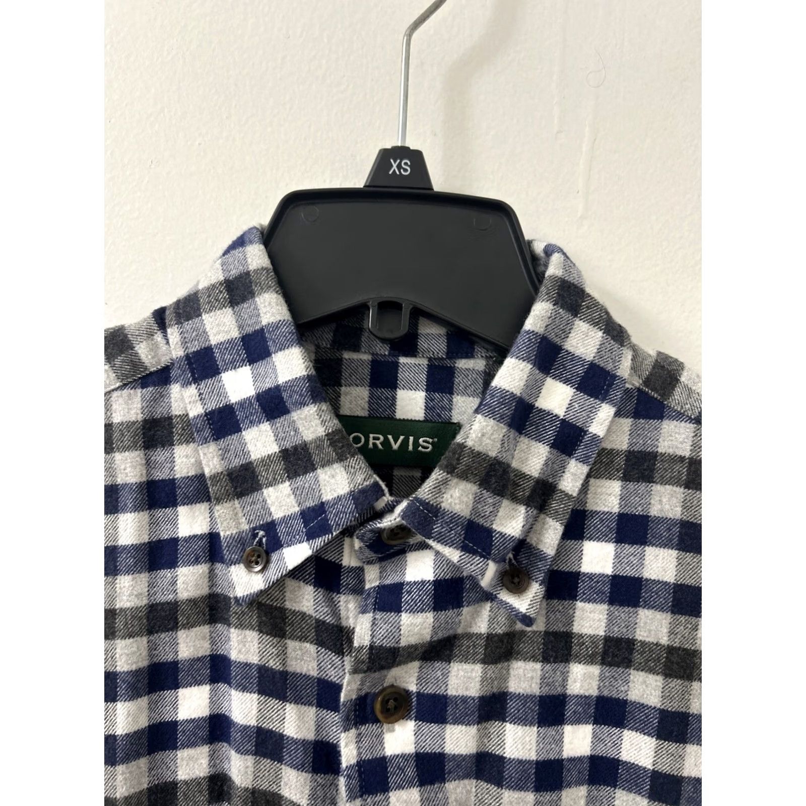 Orvis Orvis Button-Down Shirt Mens M Blue Plaid Flannel Long Sleeve Button-Up Casual Workwear Travel Outdoors Size US M / EU 48-50 / 2 - 4 Thumbnail