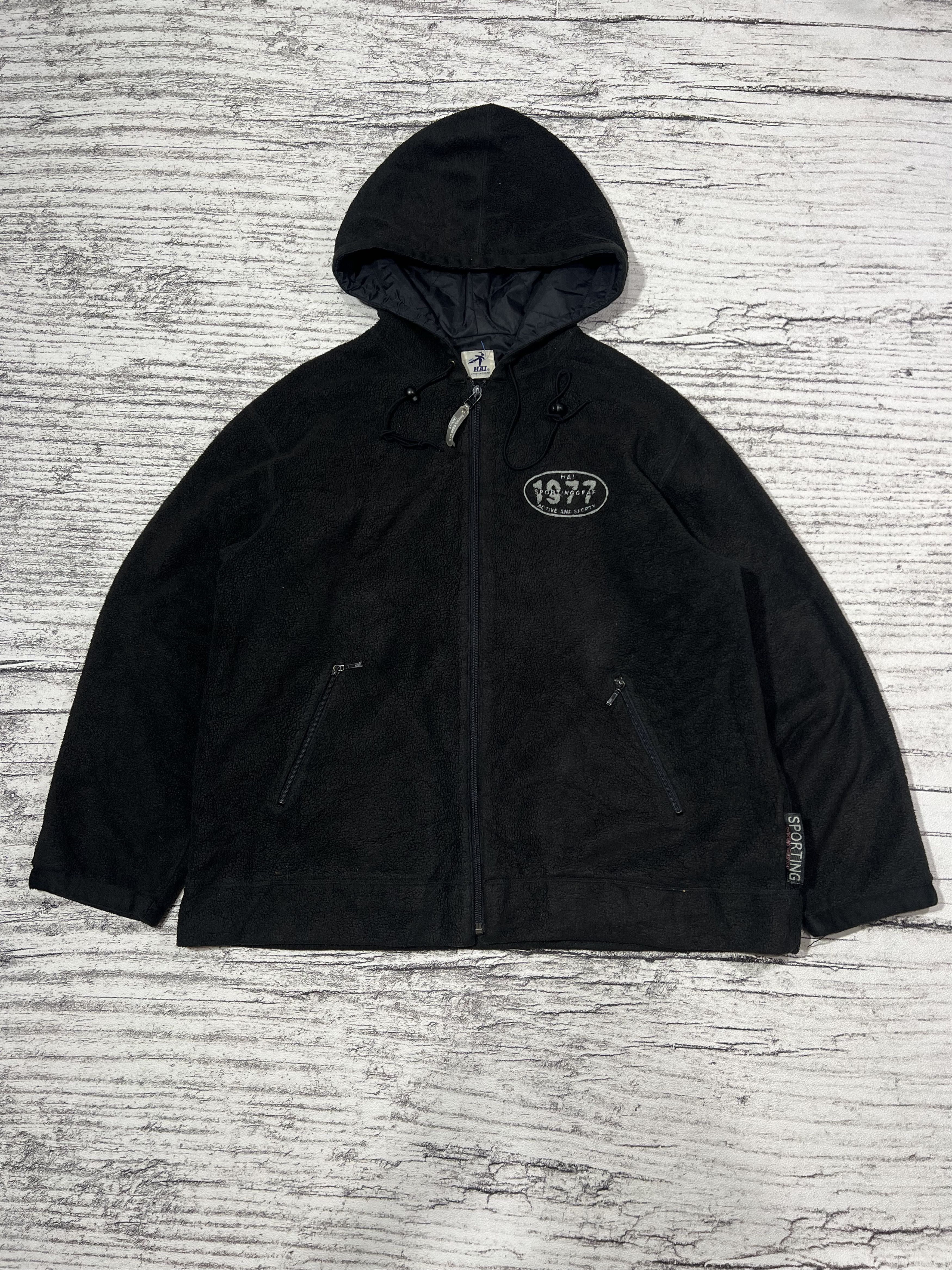 Issey Miyake 2000s Hai Sporting Gear Polar Fleece Hodded y2k Lgb Ifsix Size US L / EU 52-54 / 3 - 1 Thumbnail