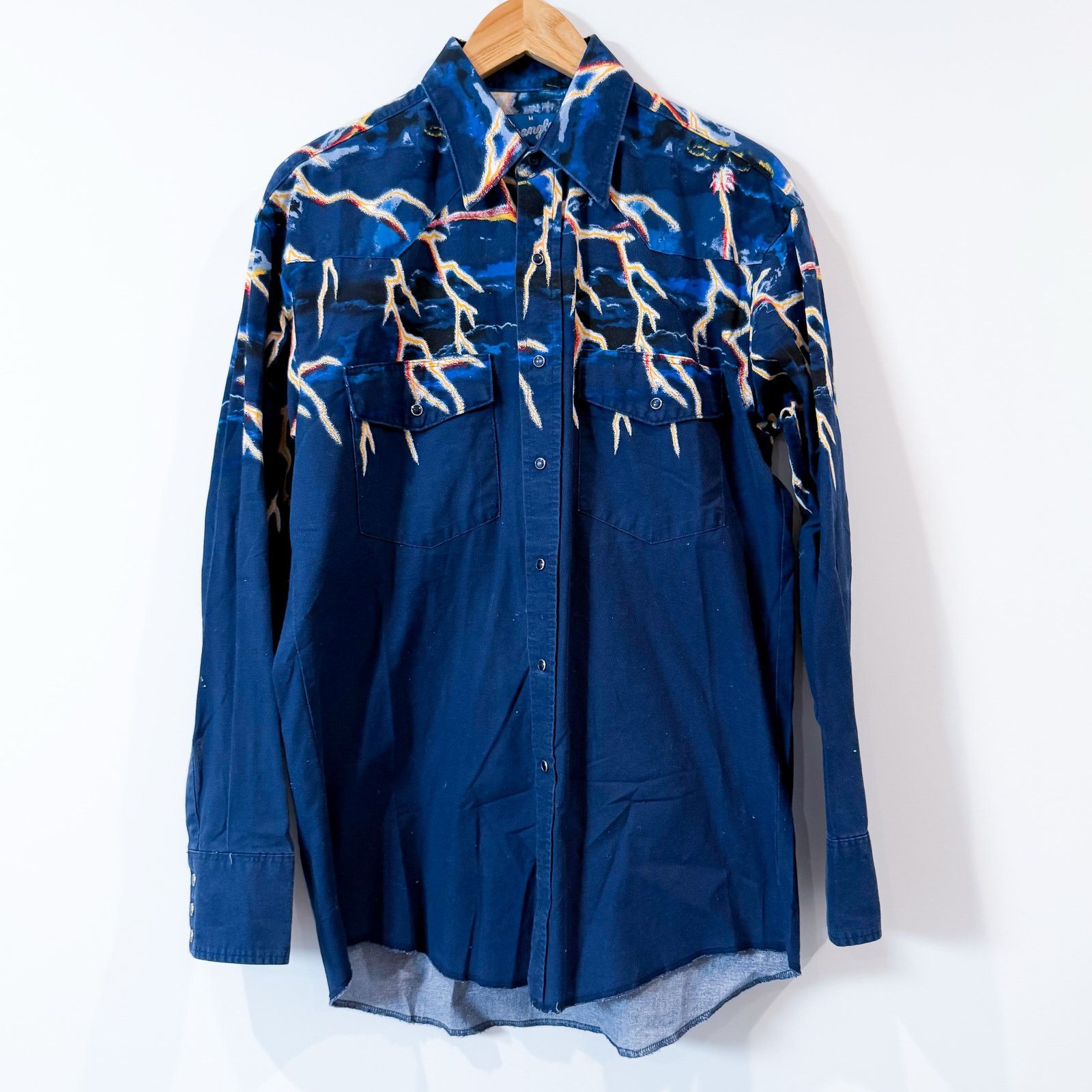 Wrangler WRANGLER Vintage Western Pearl Snap Lightning Yoke M Size US M / EU 48-50 / 2 - 1 Thumbnail
