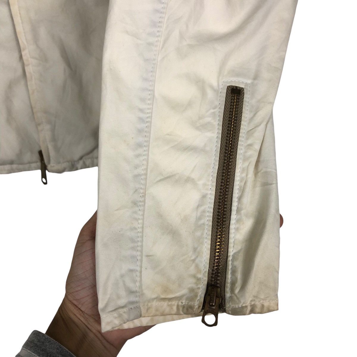 Polo Ralph Lauren Biker Jacket Zipper Ralph Lauren Mfg Polo Jeans Company Flag Size US M / EU 48-50 / 2 - 16 Thumbnail