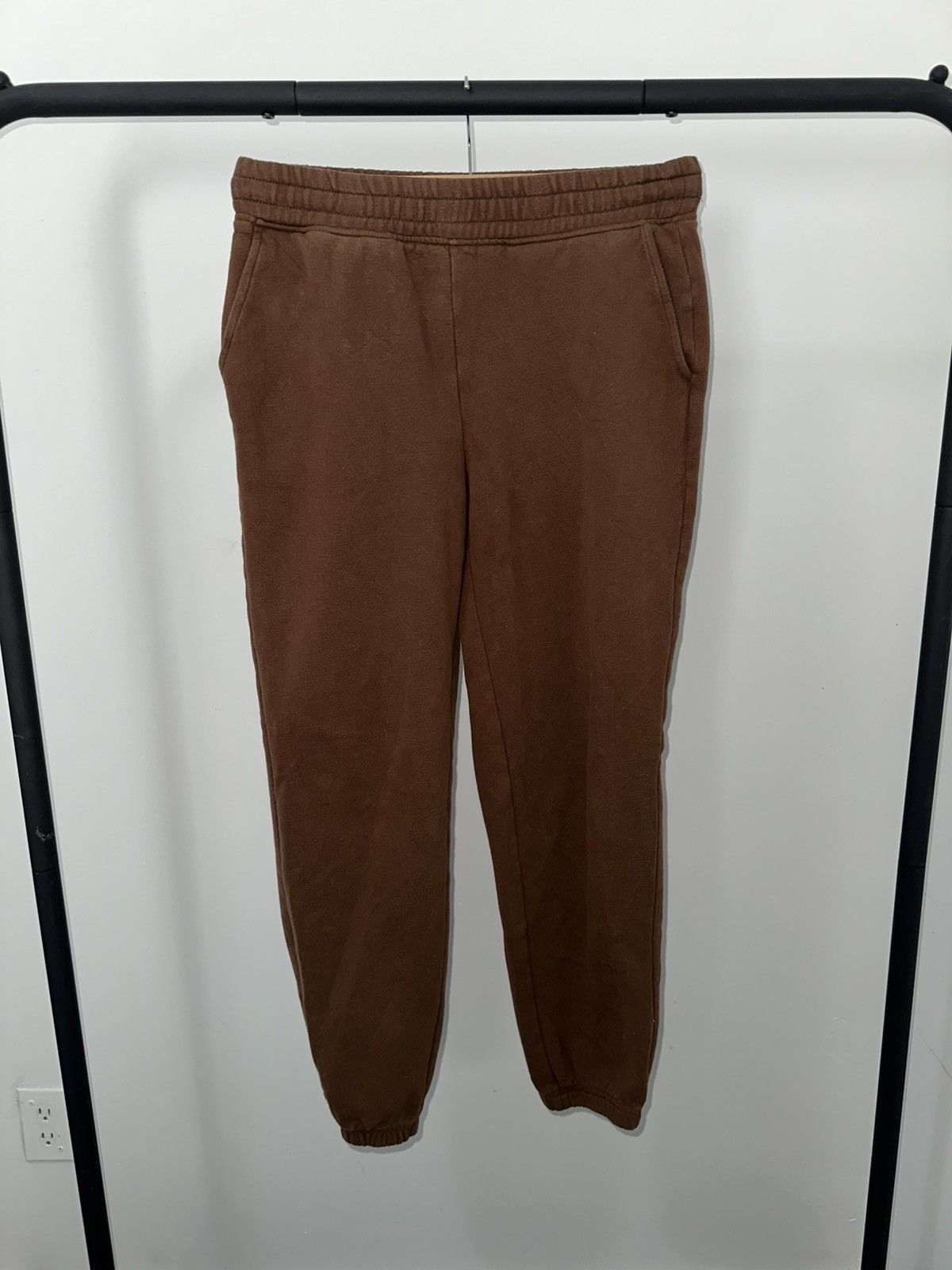American Eagle Outfitters Y2K American Eagle Brown french terry cloth joggers sweats Size 26" / US 2 / IT 38 - 2 Thumbnail
