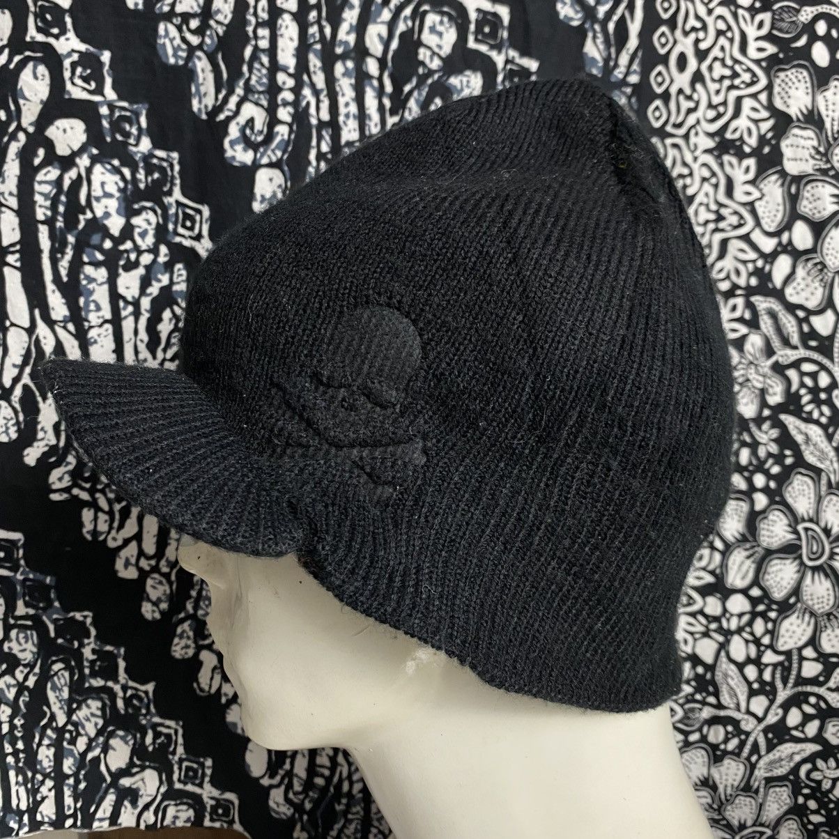 Japanese Brand × Vintage 2000s y2k ricco int.ltd skullism embroidery knitted cap Size ONE SIZE - 4 Thumbnail