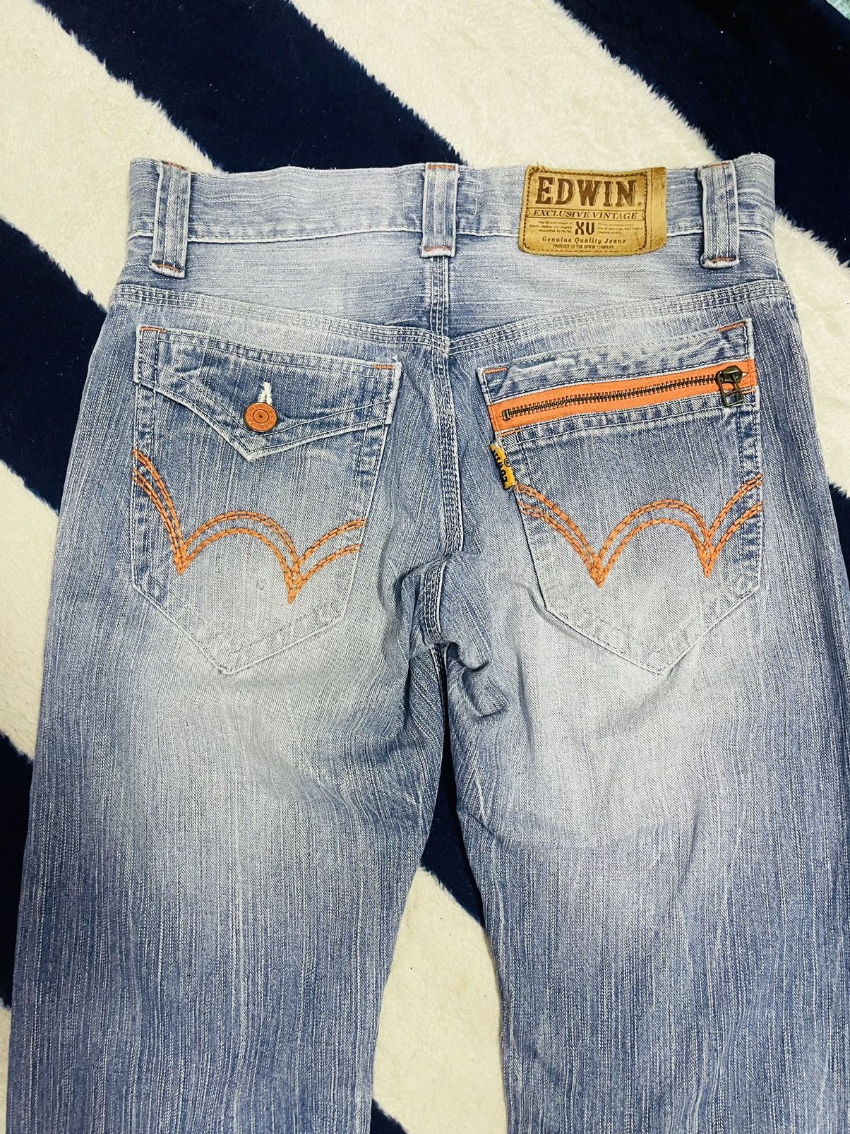 Edwin × Japanese Brand Edwin Distressed Jeans (16) Size US 30 / EU 46 - 6 Thumbnail