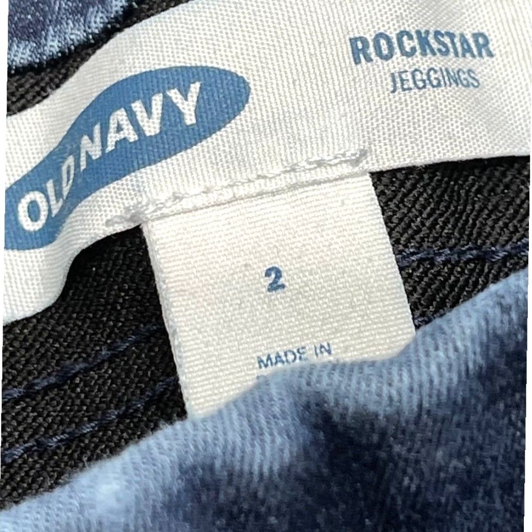 Old Navy Old Navy Jeans Jegging Womens Size 2 Pull On Dark Blue Cotton Blend Stain Denim Flexible Stretch Size 26" / US 2 / IT 38 - 4 Thumbnail