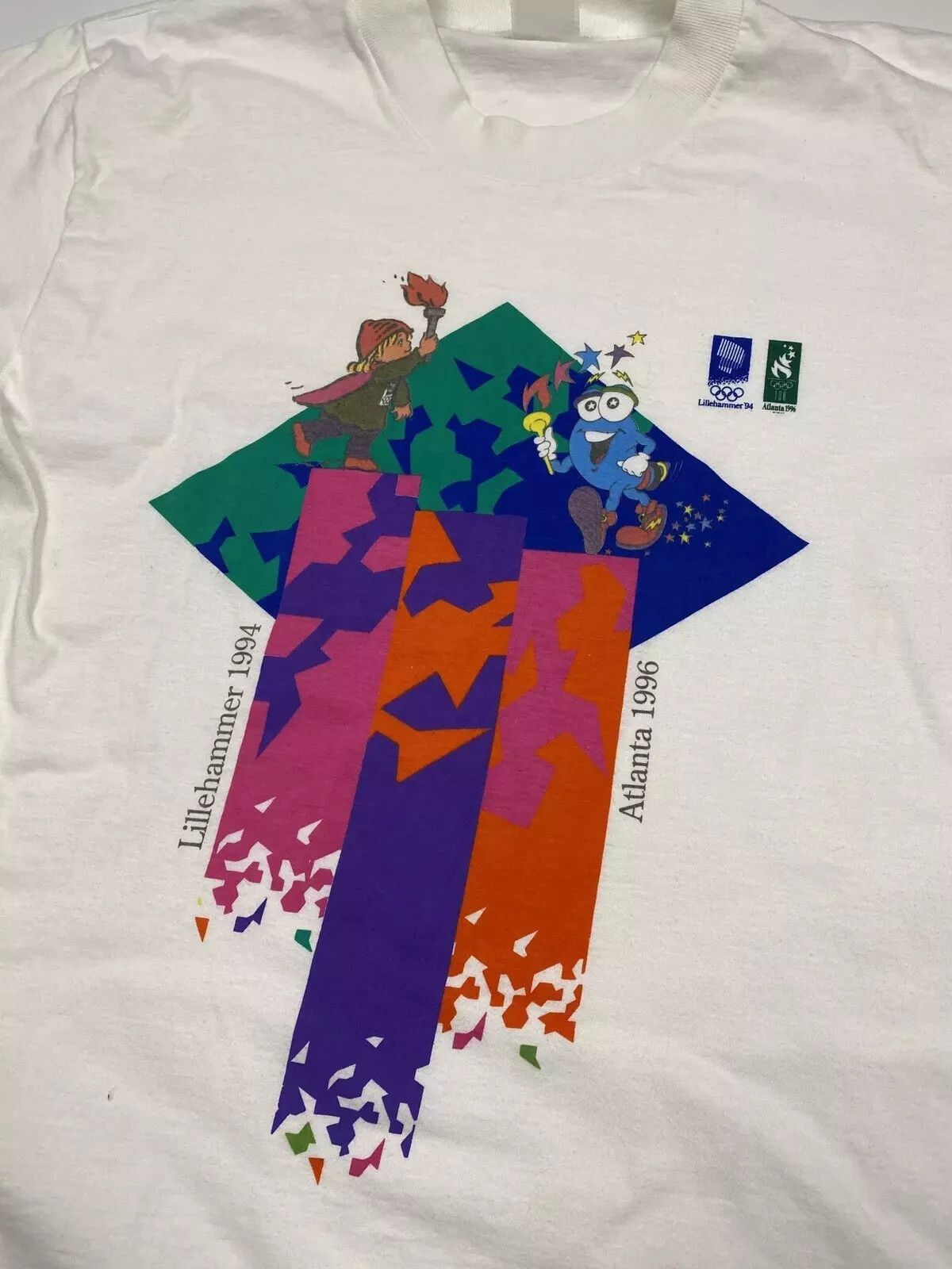 Vintage VINTAGE 1990s ATLANTA OLYMPIC 1996 TEE SHIRT OLYMPIC GAMES Size US M / EU 48-50 / 2 - 4 Thumbnail