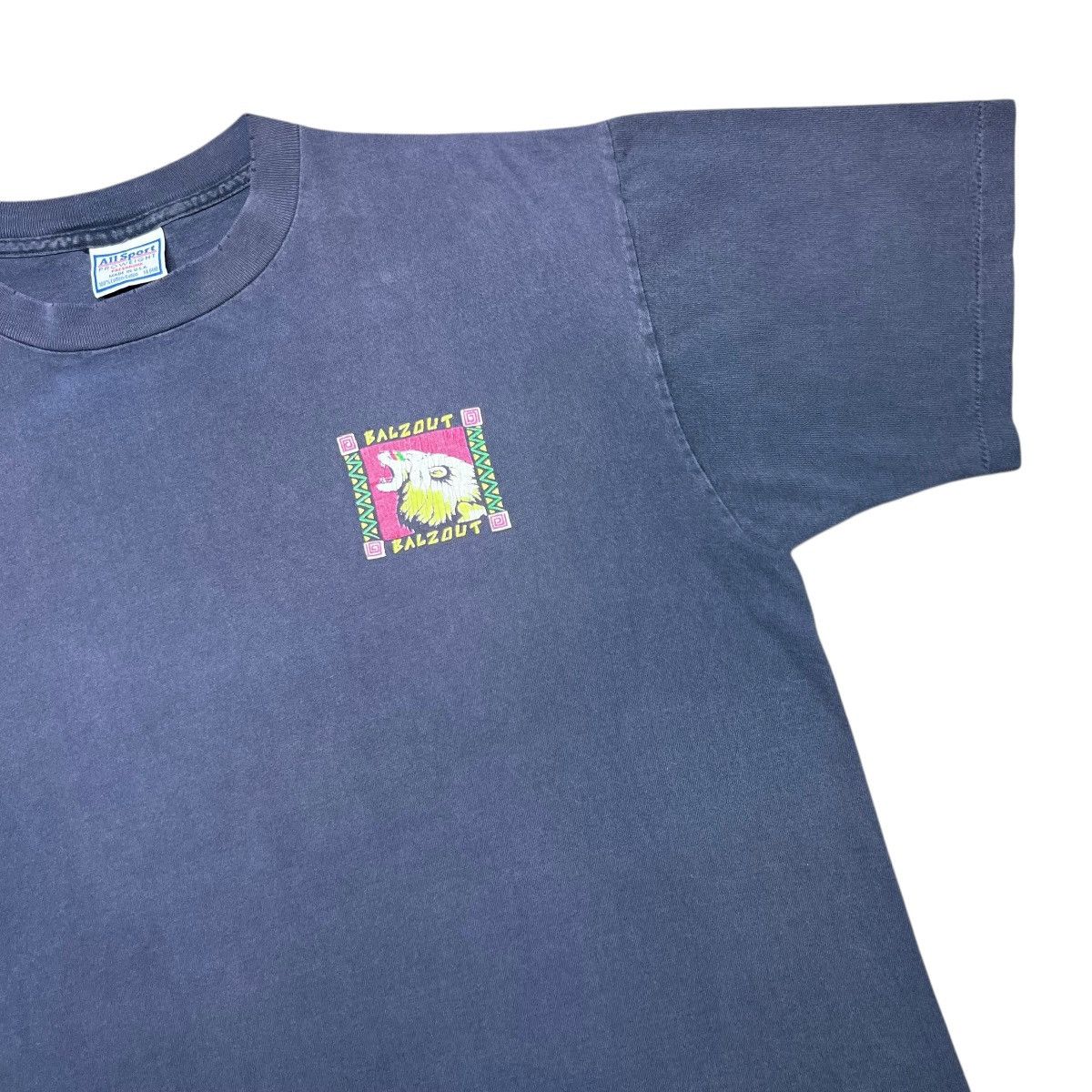 Vintage Vintage 1991 Rasta Reggae Lion Balzout Double Sided T-Shirt Size US XL / EU 56 / 4 - 14 Thumbnail