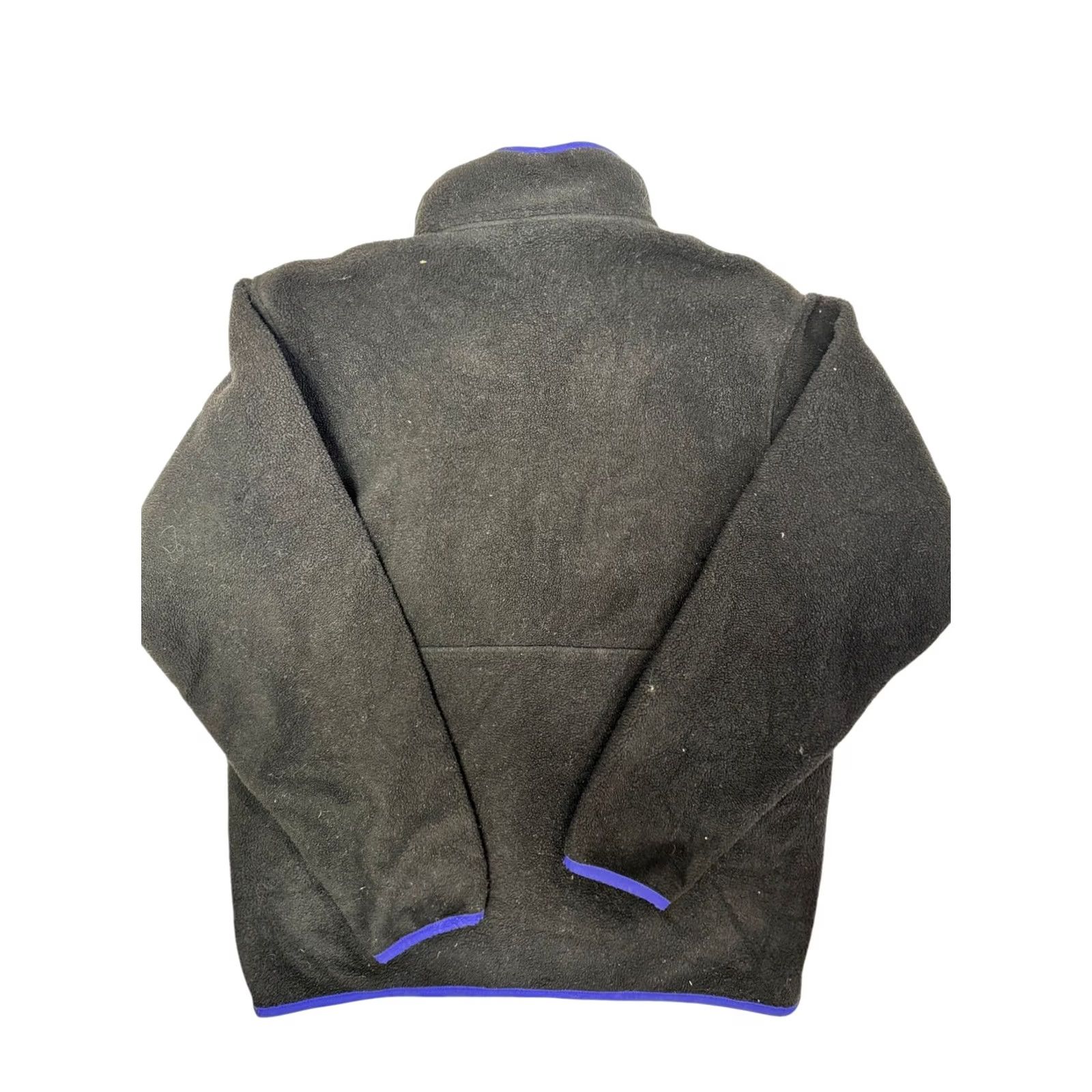 Patagonia VINTAGE Patagonia Synchilla Fleece Pullover Jacket Men's M Black Blue Quarter Zip Size US M / EU 48-50 / 2 - 4 Thumbnail