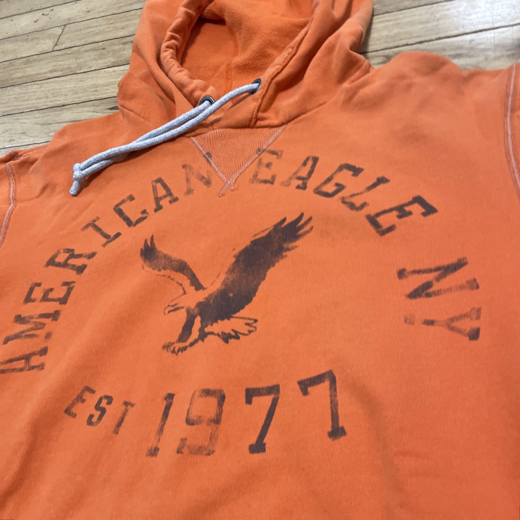 American Eagle Outfitters American Eagle Outfitters Hoodie Men L Orange Graphic Halloween Y2k Wool? (wait) Size US L / EU 52-54 / 3 - 4 Thumbnail