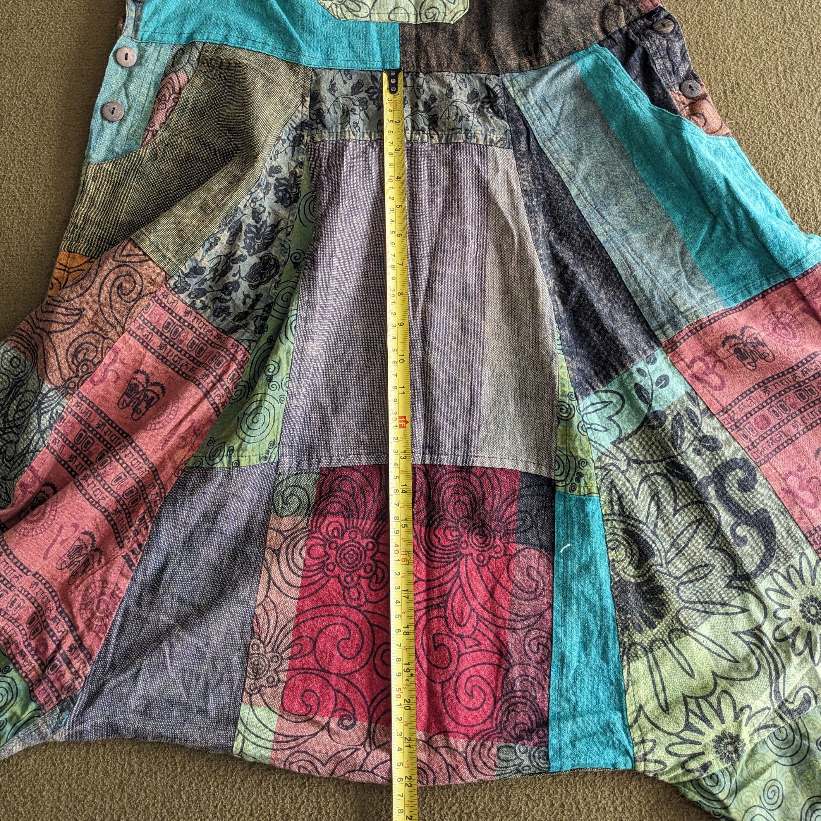 Vintage Vintage Patchwork Graphic Designer Overall Jumpsuits Size US 38 / EU 54 - 9 Thumbnail