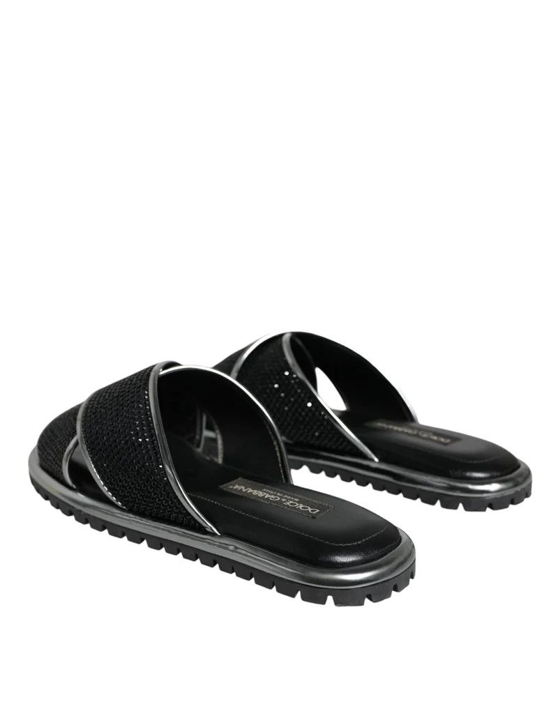 Dolce & Gabbana o1y0125 Slippers in Black Size US 10 / EU 43 - 7 Thumbnail