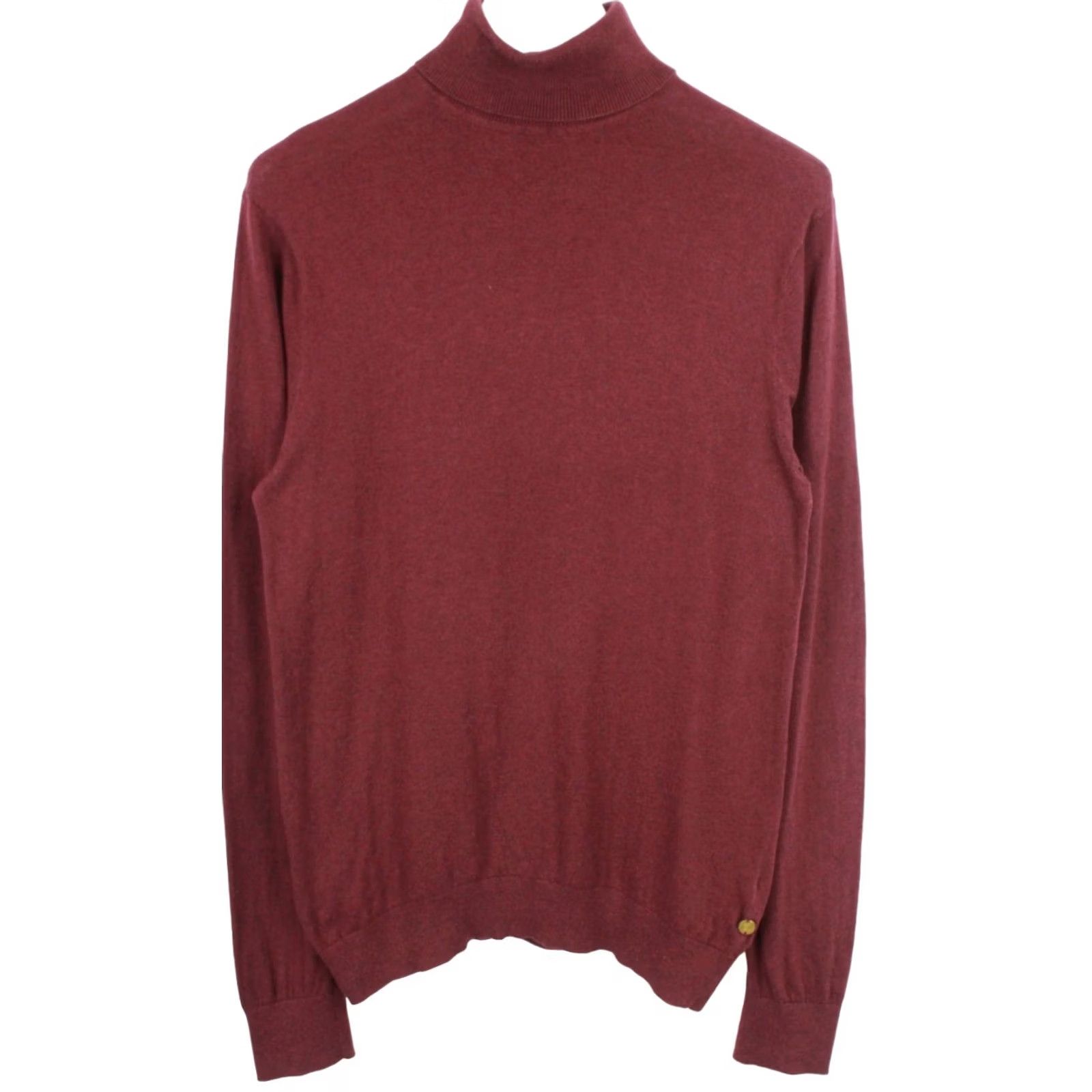 Scotch & Soda SCOTCH & SODA Jumper Mens MEDIUM High Neck Pullover Stretch Cashmere Blend Red Knit 95% Cotton 5% Cashmere Long Sleeve Regular Mens Size US M / EU 48-50 / 2 - 2 Thumbnail
