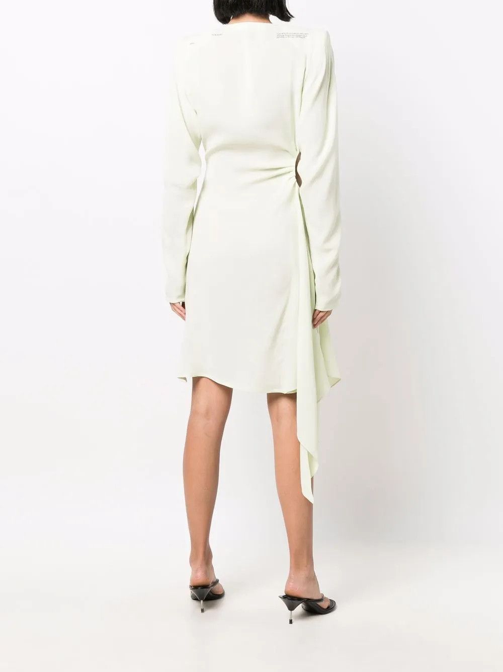 Off-White o1y1125 Mini Dress in Light Green Size M / US 6-8 / IT 42-44 - 4 Thumbnail