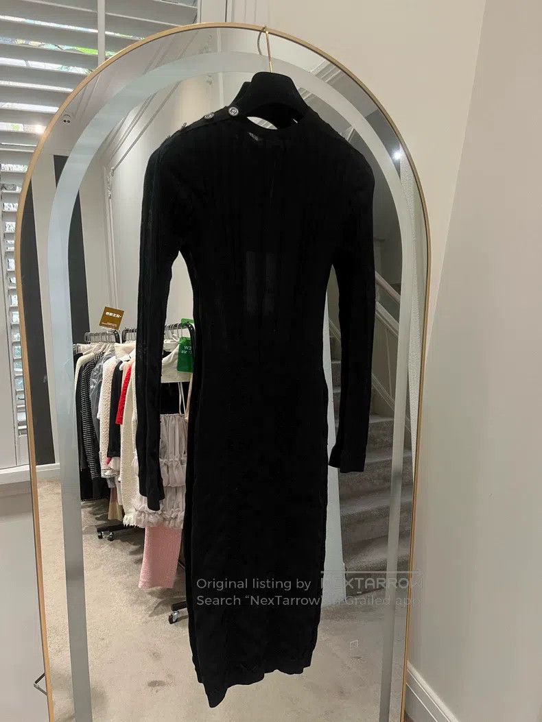 Chanel Chanel 22C black knitted long-sleeved fake two-piece dress Size XXS / US 00 / IT 34 - 2 Thumbnail