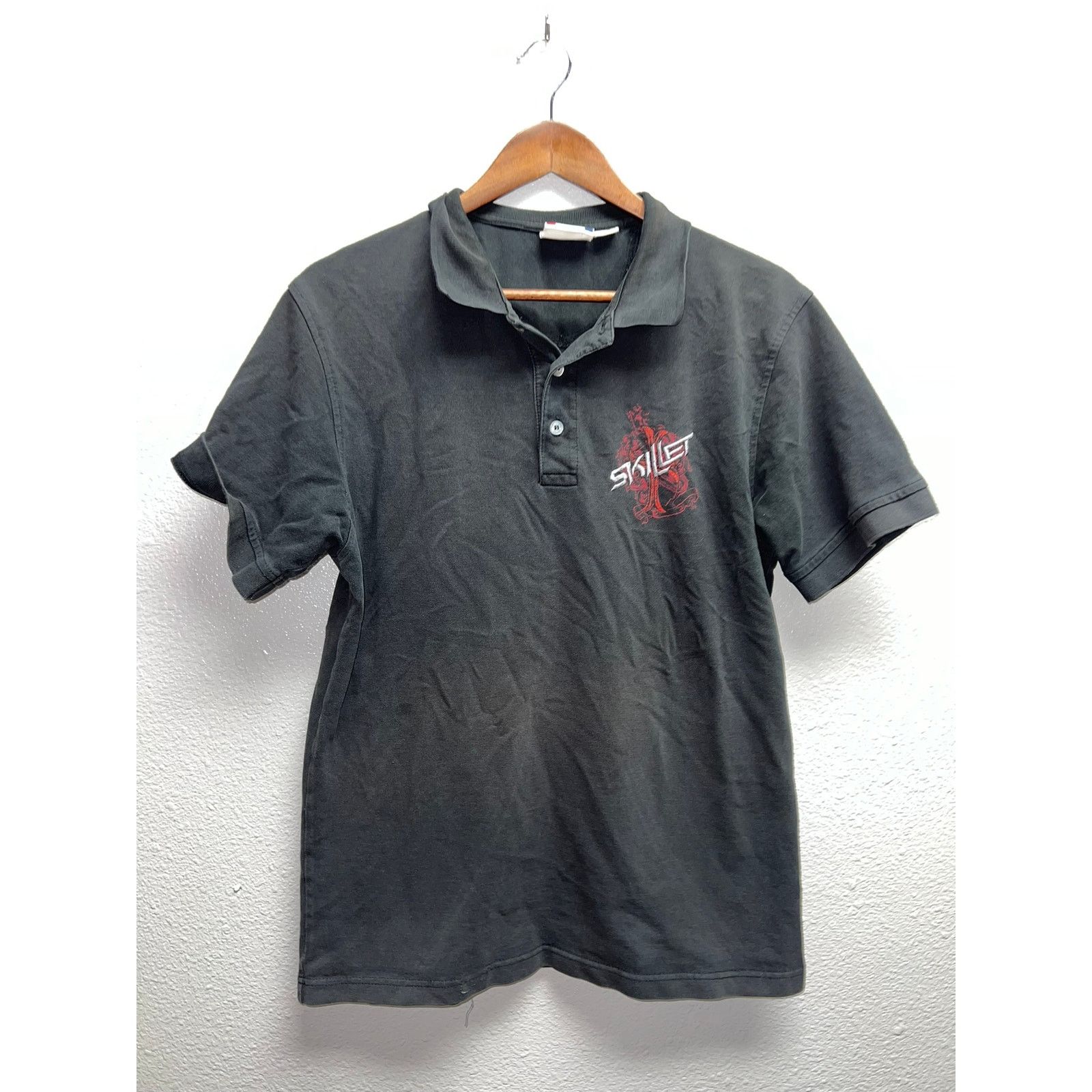 Vintage Vintage Skillet Band Polo Shirt Rock Tour Concert Tee M Size US M / EU 48-50 / 2 - 1 Thumbnail