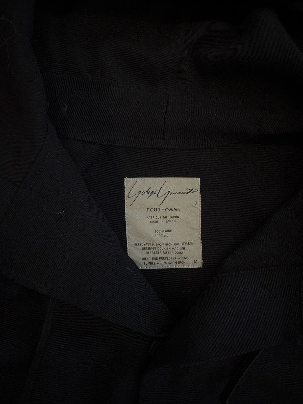Yohji Yamamoto Yohji Yamamoto Pour Homme 80s Cropped Cargo Hoodie Size US M / EU 48-50 / 2 - 16 Thumbnail