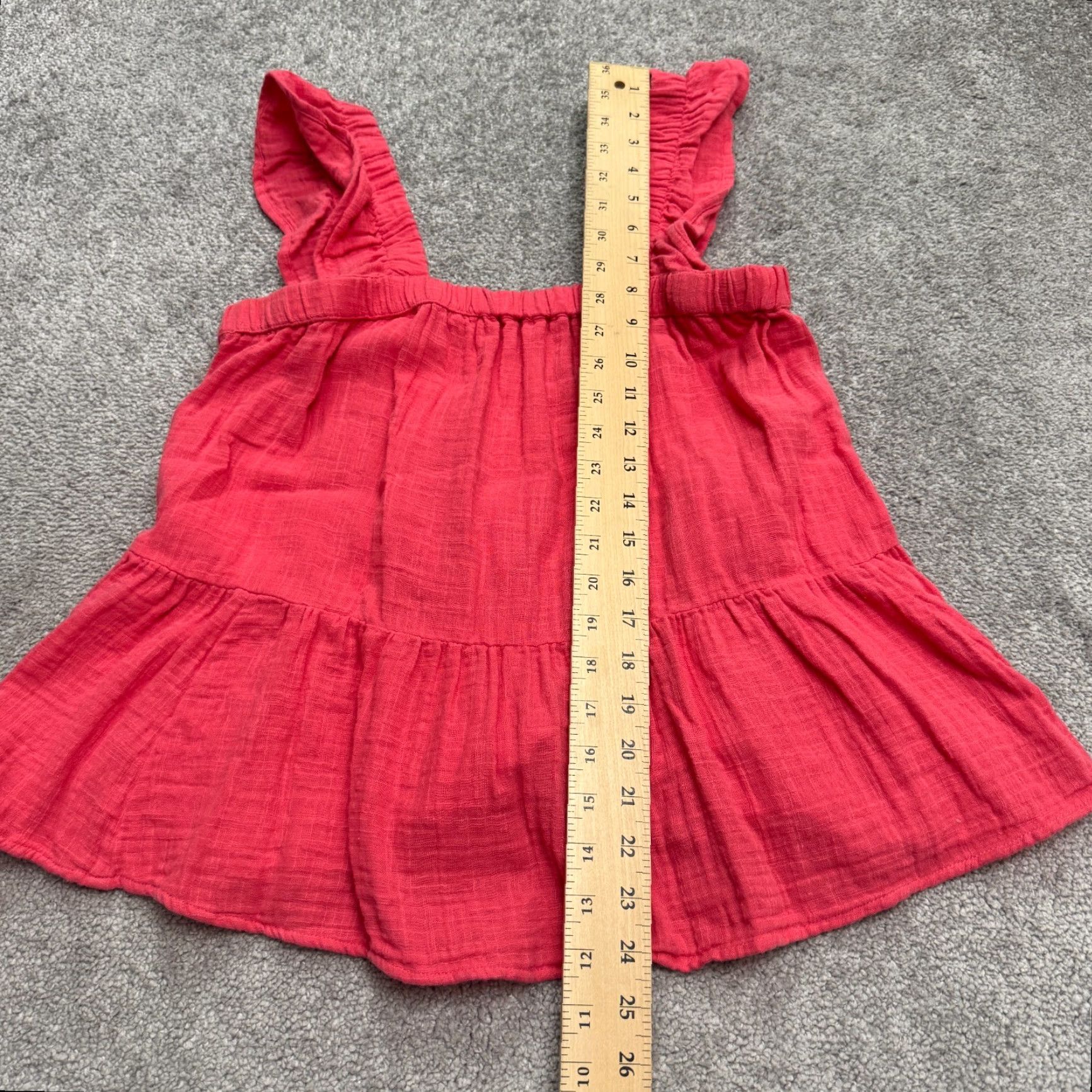 Pinko VINTAGE SO Peasant Smock Ruffle Tank Top Women Medium Pink Cotton Casual Boho Summer Beach Size M / US 6-8 / IT 42-44 - 7 Thumbnail